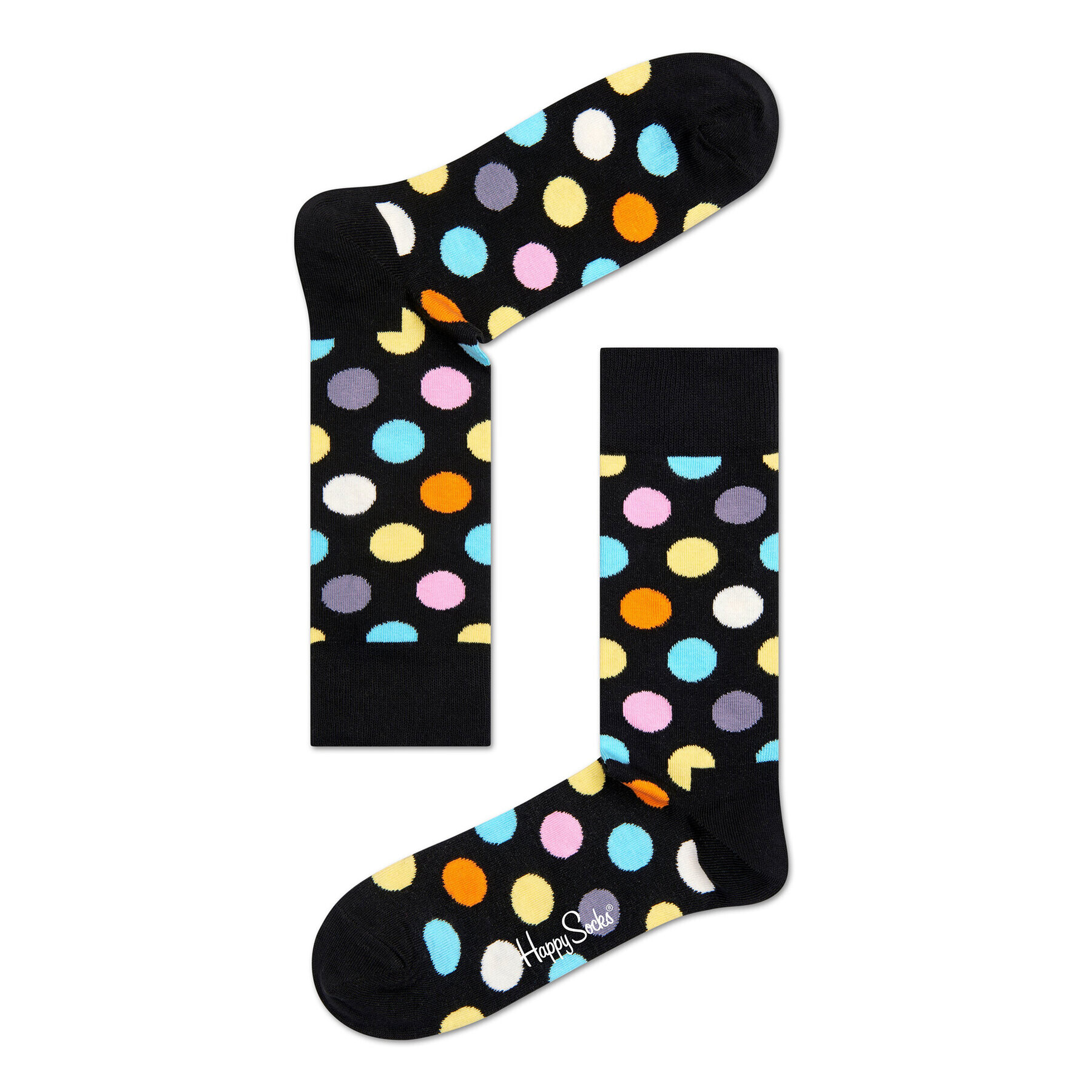 Happy Socks Șosete Înalte Unisex BD01-099 Negru - Pled.ro