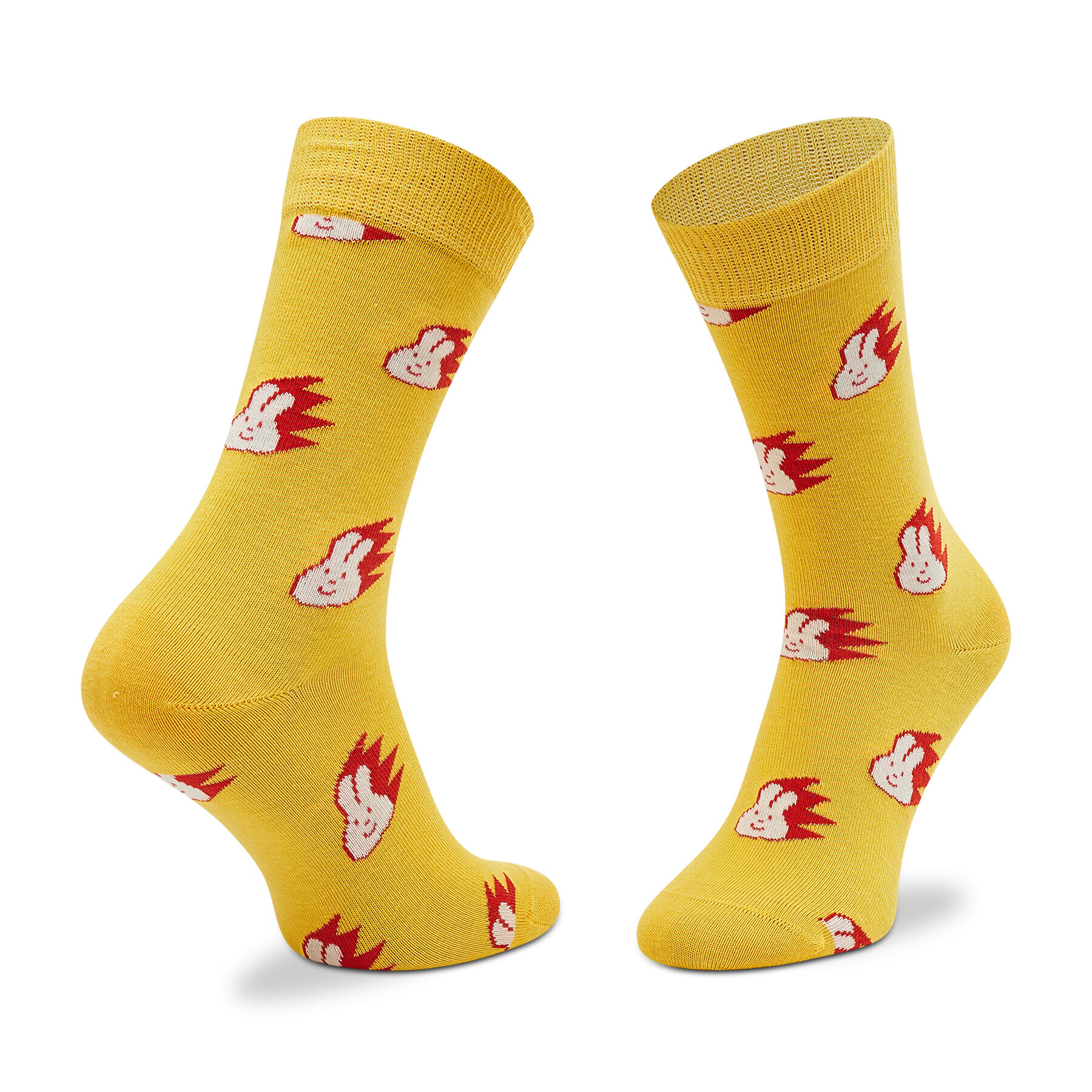 Happy Socks Șosete Înalte Unisex BUN01-2200 Galben - Pled.ro