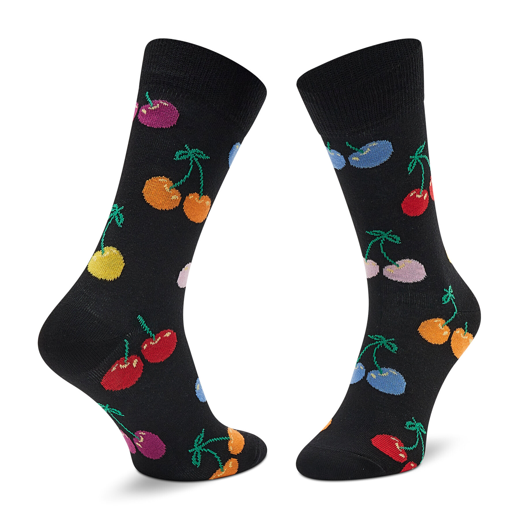 Happy Socks Șosete Înalte Unisex CHE01-9050 Negru - Pled.ro