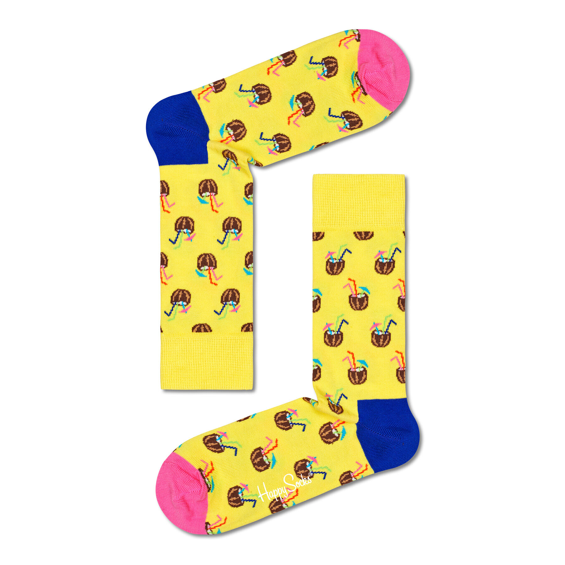 Happy Socks Șosete Înalte Unisex CNC01-2200 Galben - Pled.ro