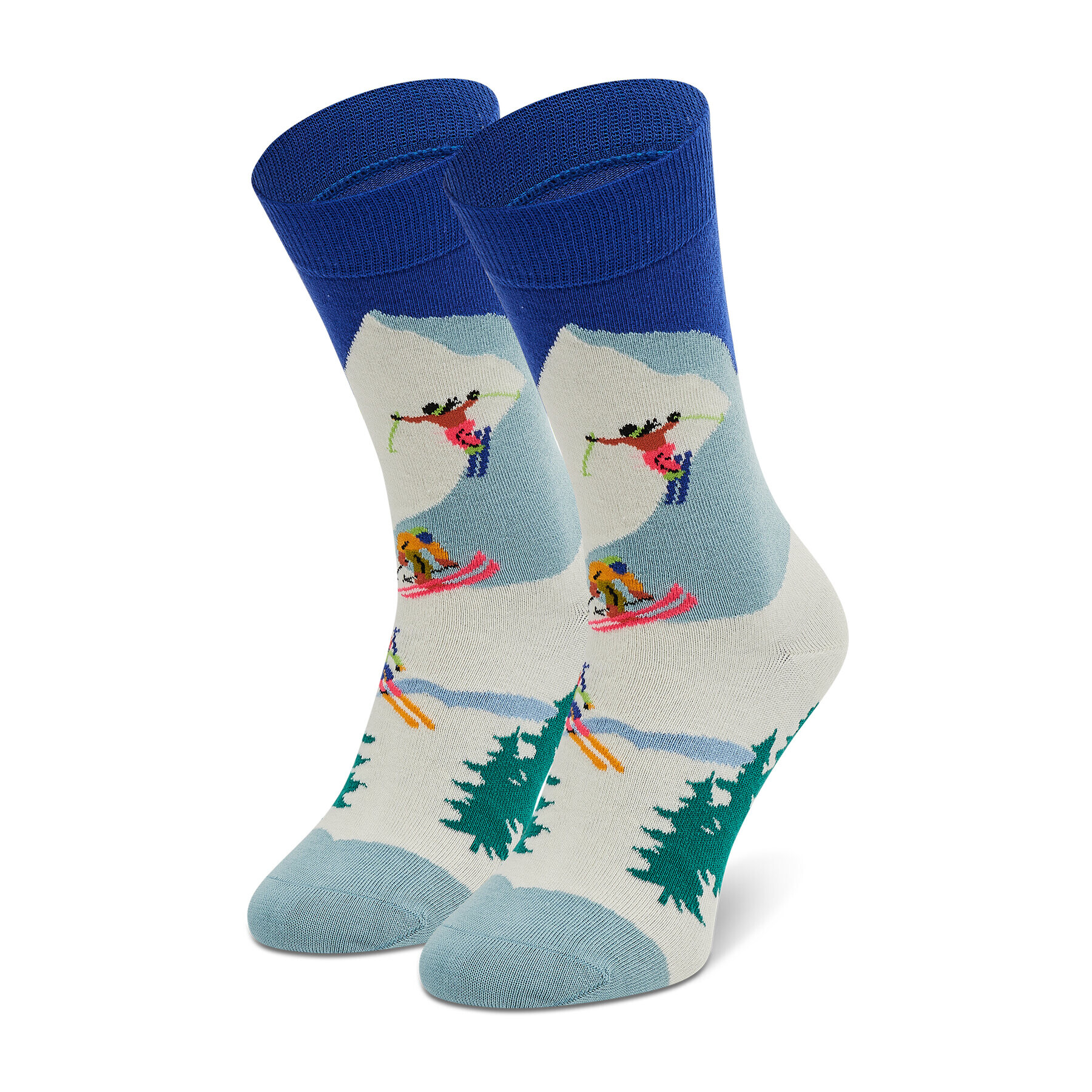 Happy Socks Șosete Înalte Unisex DSS01-6300 Alb - Pled.ro