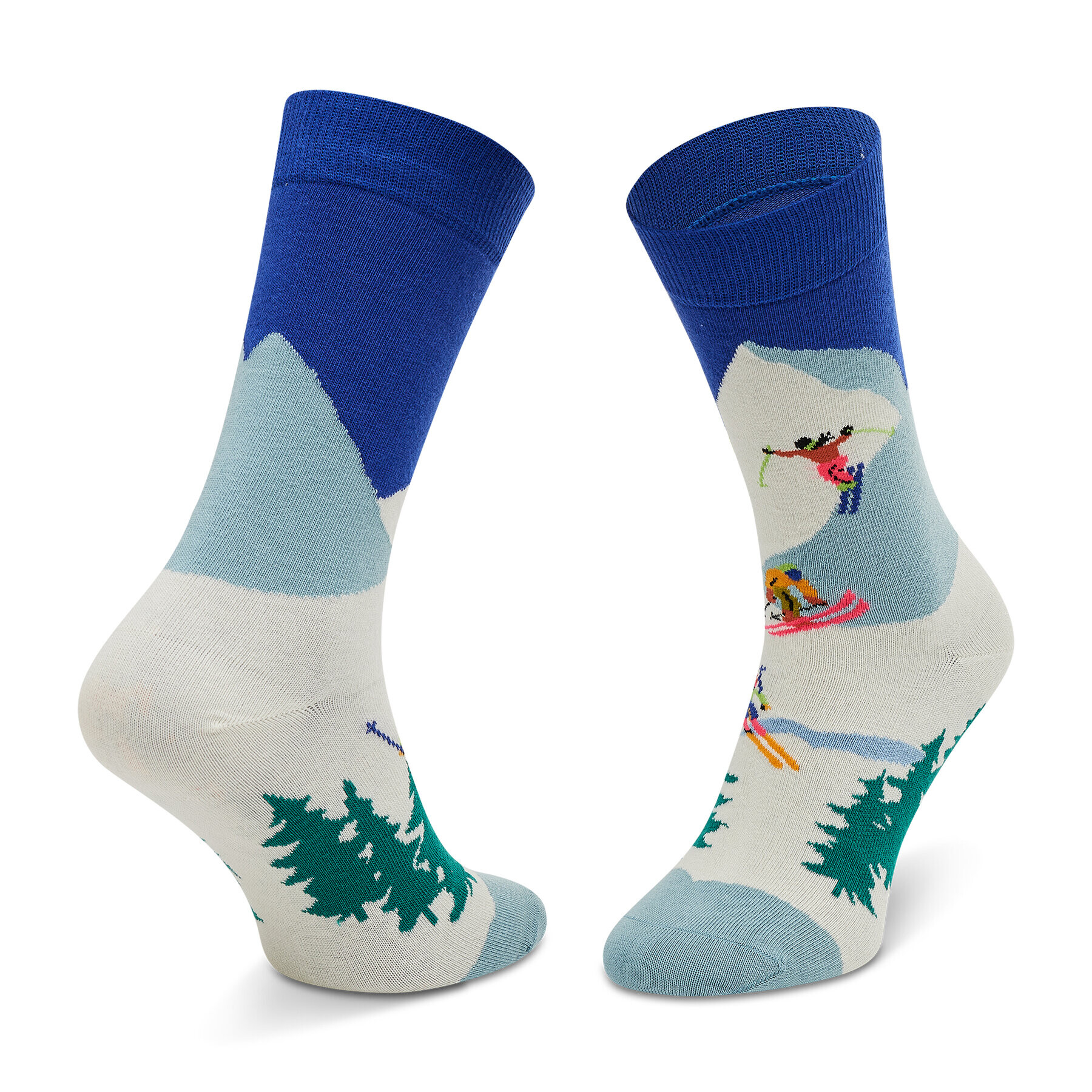 Happy Socks Șosete Înalte Unisex DSS01-6300 Alb - Pled.ro