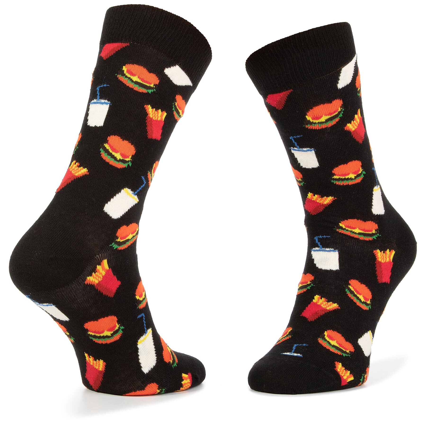 Happy Socks Șosete Înalte Unisex HAM01-9000 Negru - Pled.ro