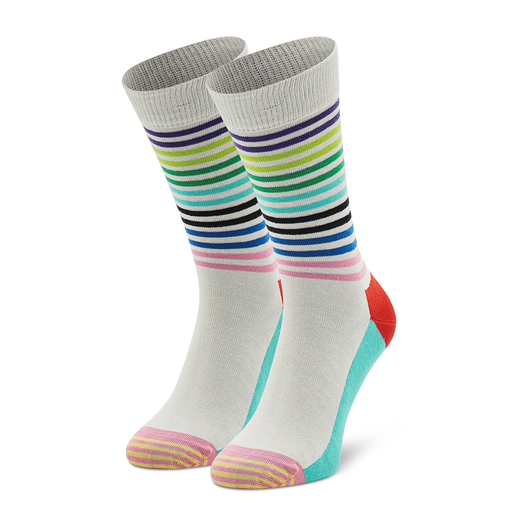 Happy Socks Șosete Înalte Unisex HAS01-1301 Alb - Pled.ro