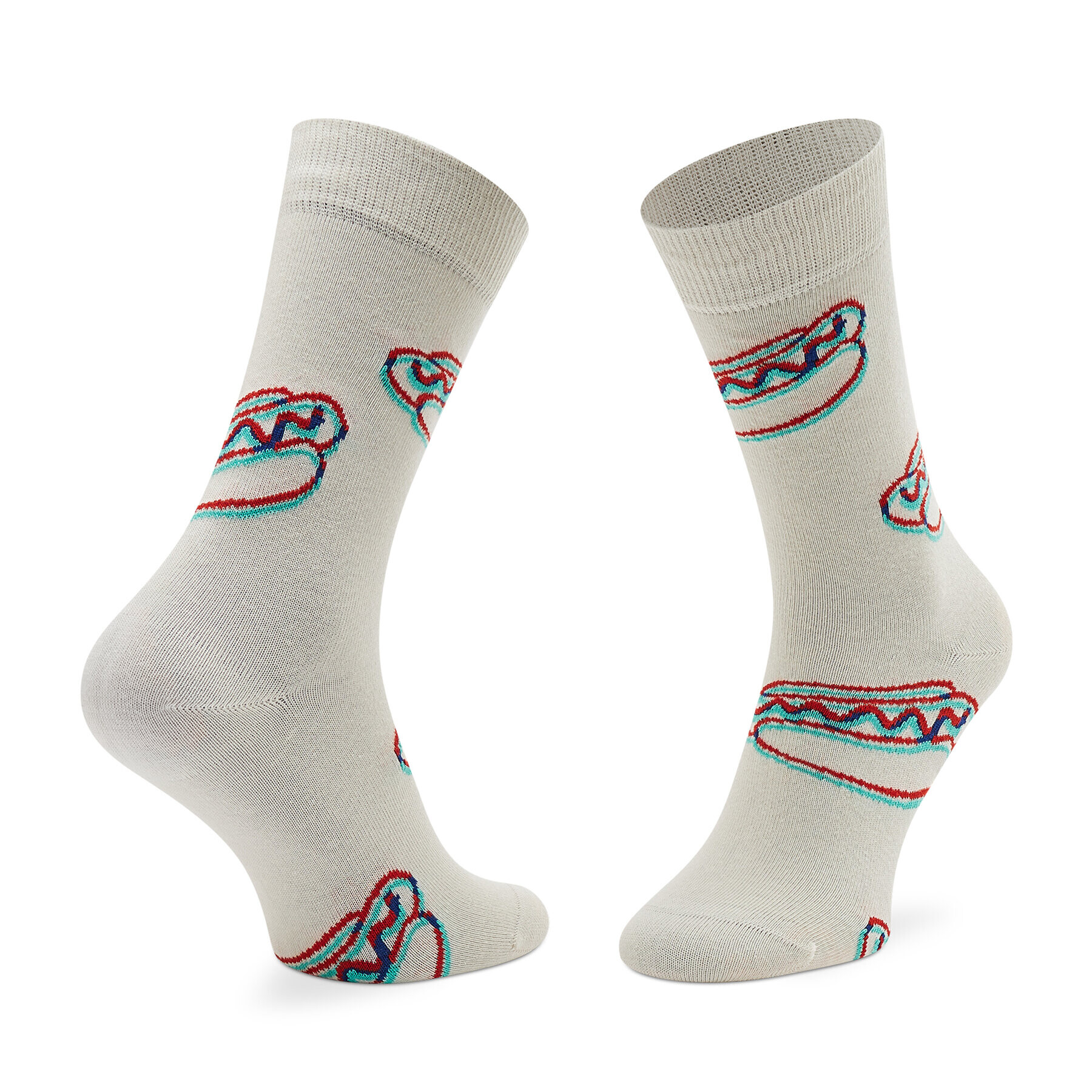 Happy Socks Șosete Înalte Unisex HDS01-1300 Bej - Pled.ro