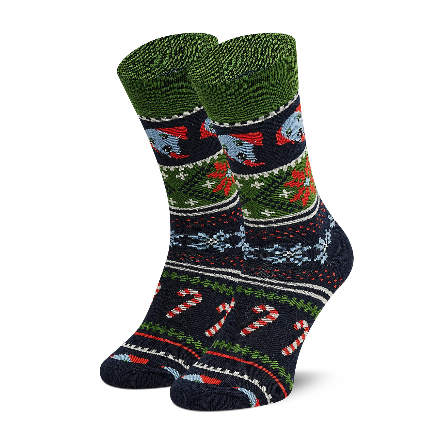 Happy Socks Șosete Înalte Unisex HHS01-7300 Verde - Pled.ro