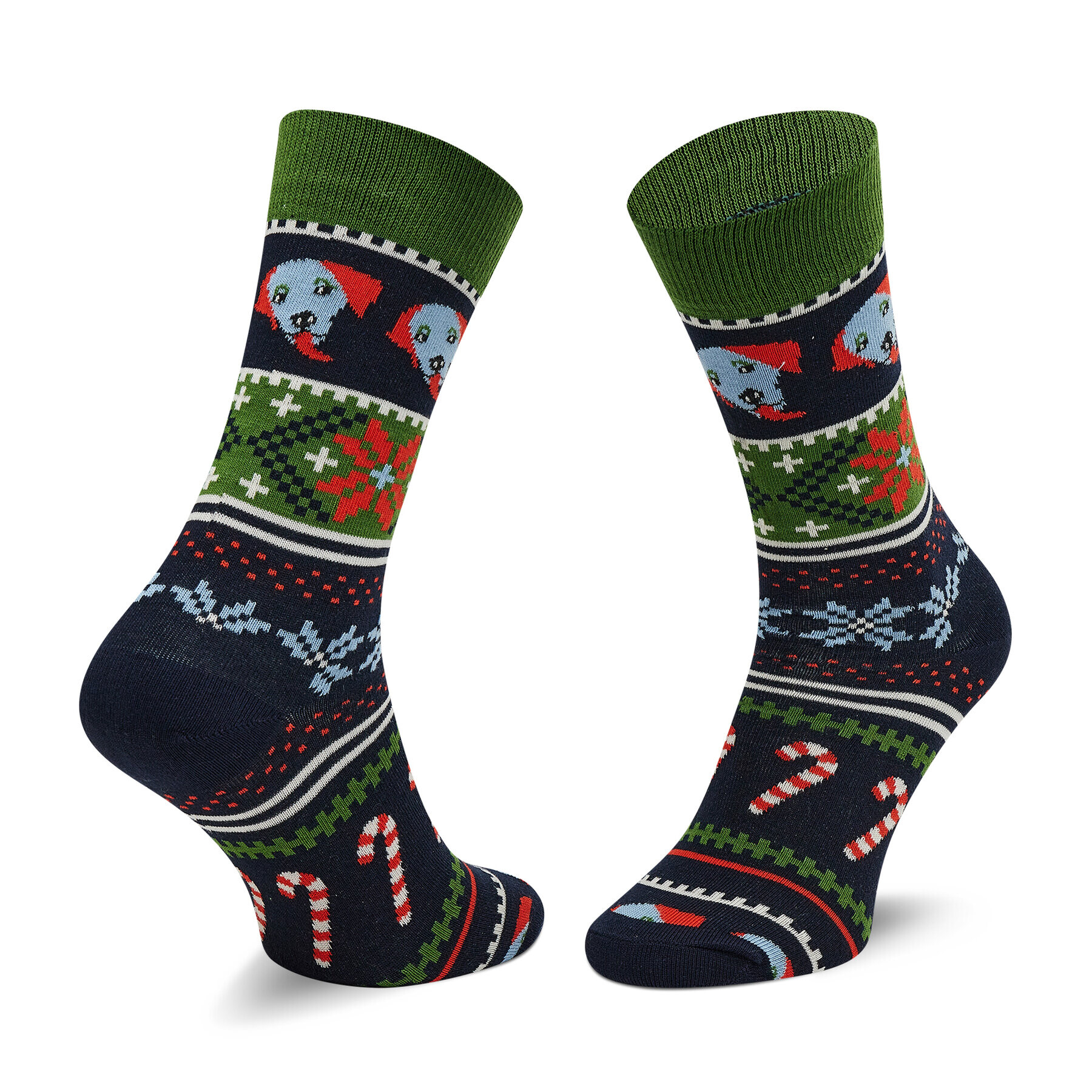 Happy Socks Șosete Înalte Unisex HHS01-7300 Verde - Pled.ro