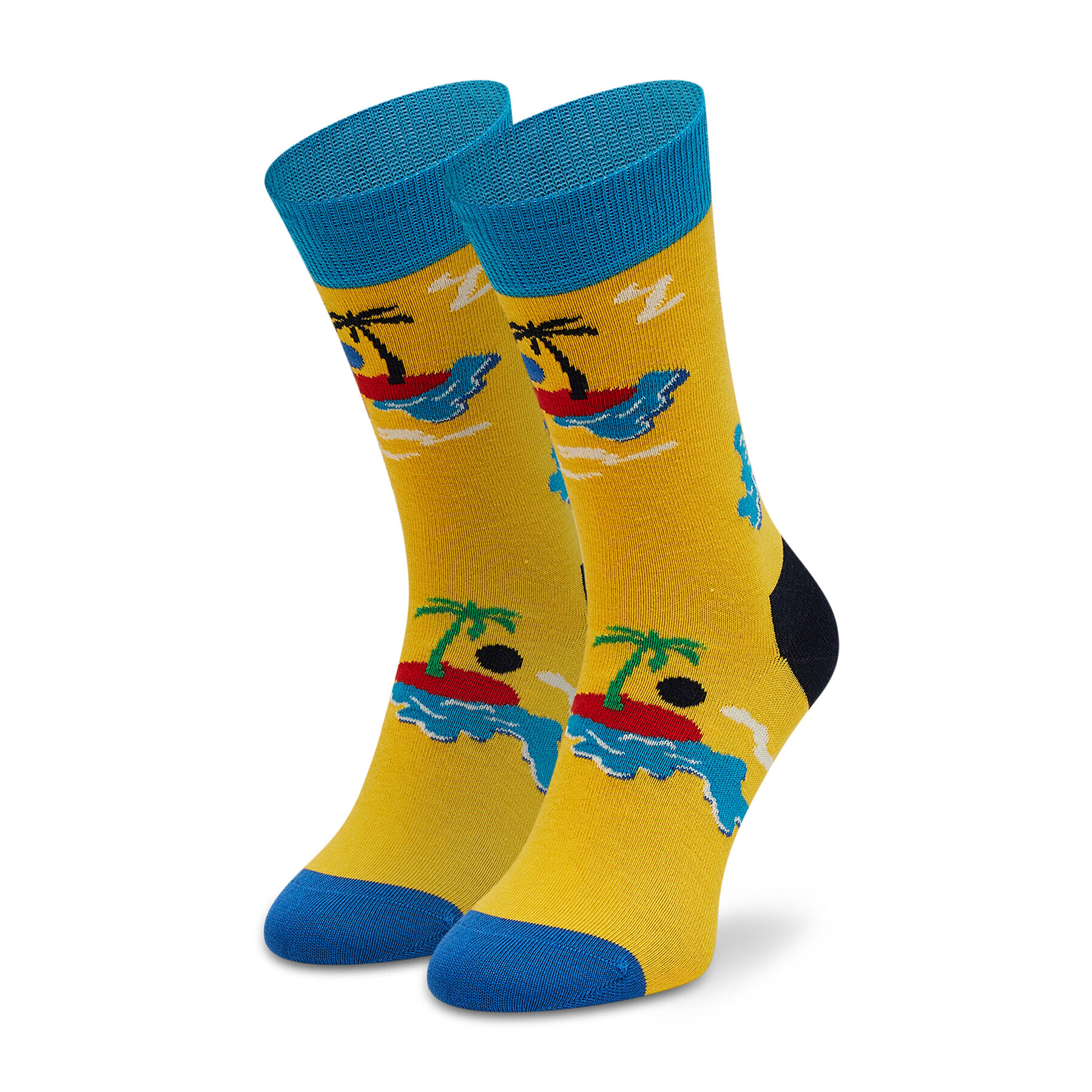 Happy Socks Șosete Înalte Unisex IIT01-2200 Galben - Pled.ro