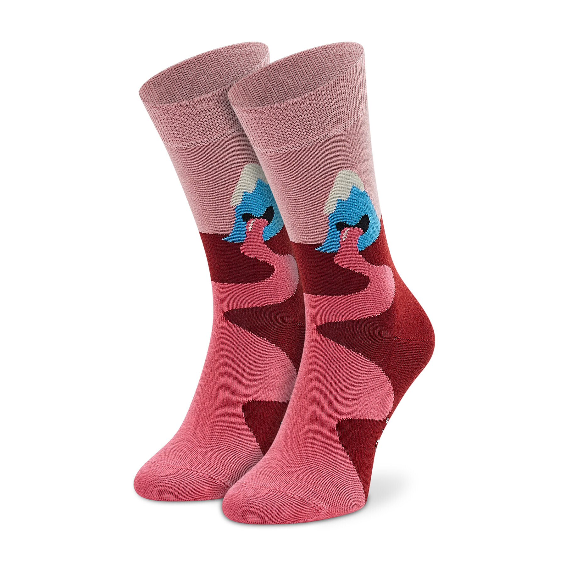 Happy Socks Șosete Înalte Unisex MOU01-3300 Roz - Pled.ro