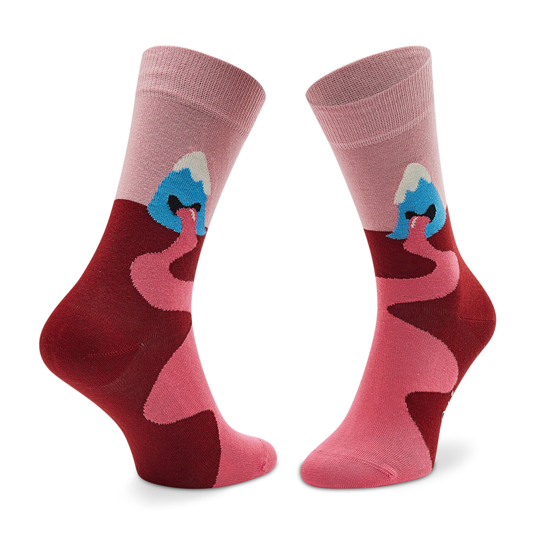 Happy Socks Șosete Înalte Unisex MOU01-3300 Roz - Pled.ro