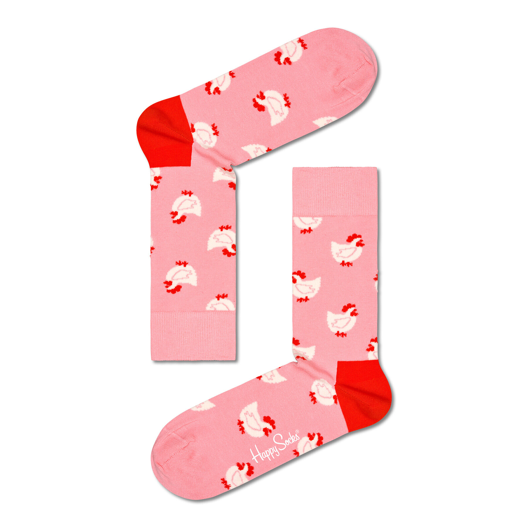 Happy Socks Șosete Înalte Unisex P000479 Roz - Pled.ro