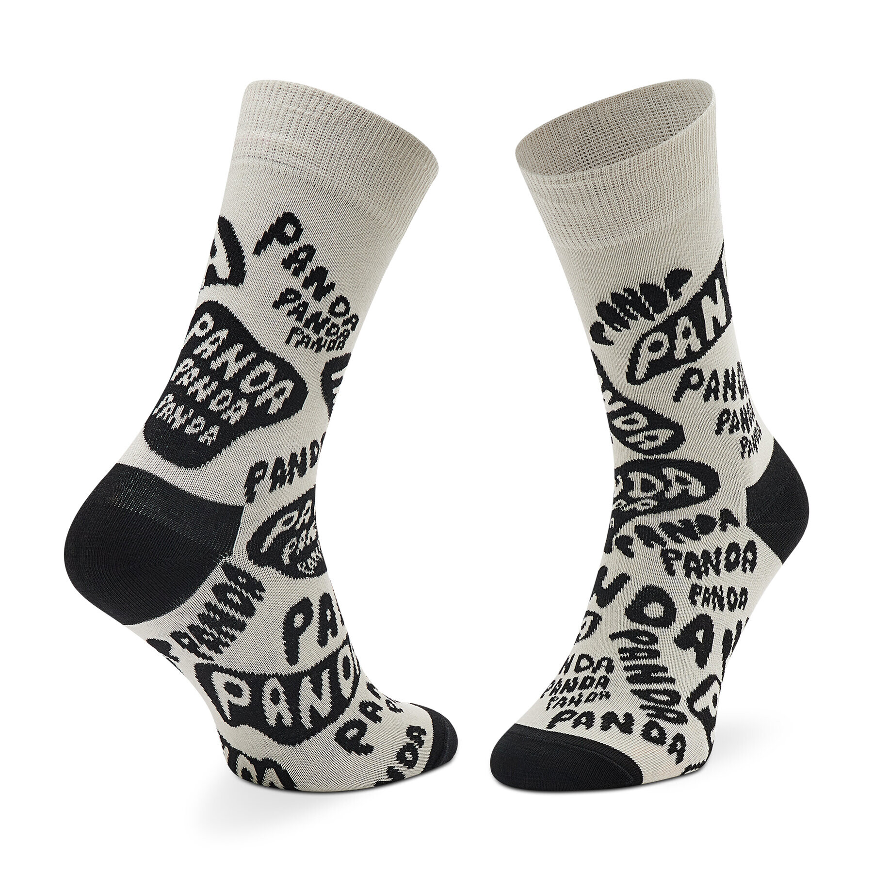 Happy Socks Șosete Înalte Unisex PAN01-1900 Alb - Pled.ro