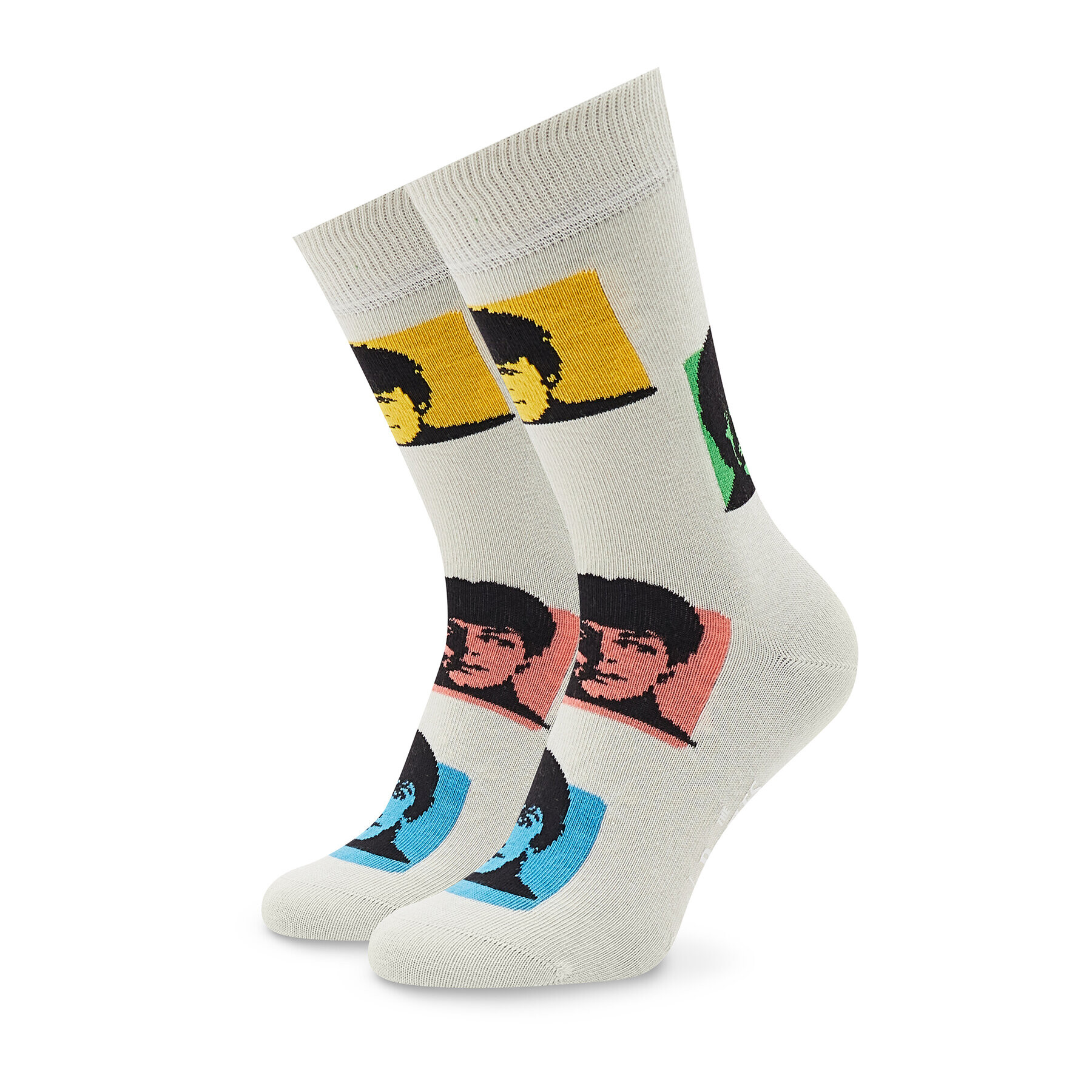 Happy Socks Șosete Înalte Unisex The Beatles BEA01-1300 Bej - Pled.ro