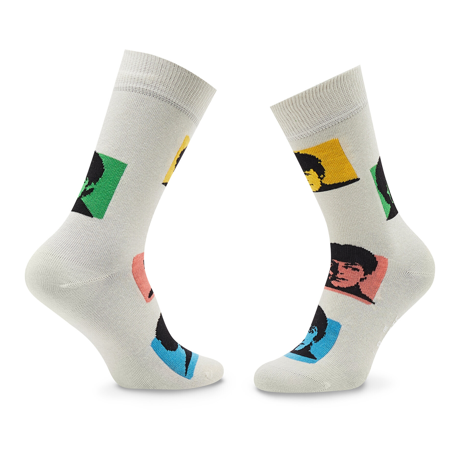 Happy Socks Șosete Înalte Unisex The Beatles BEA01-1300 Bej - Pled.ro