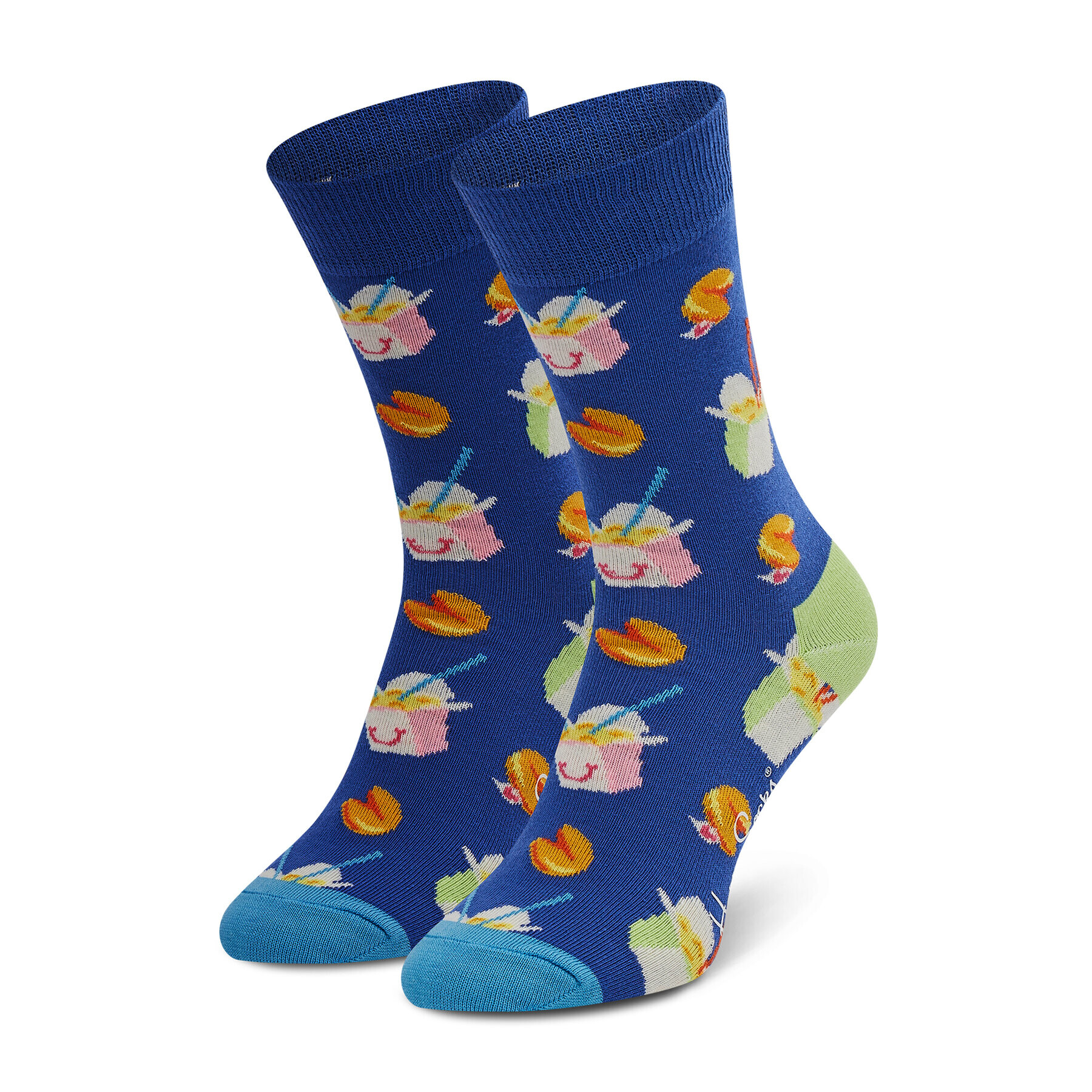 Happy Socks Șosete Înalte Unisex TOS01-6300 Albastru - Pled.ro