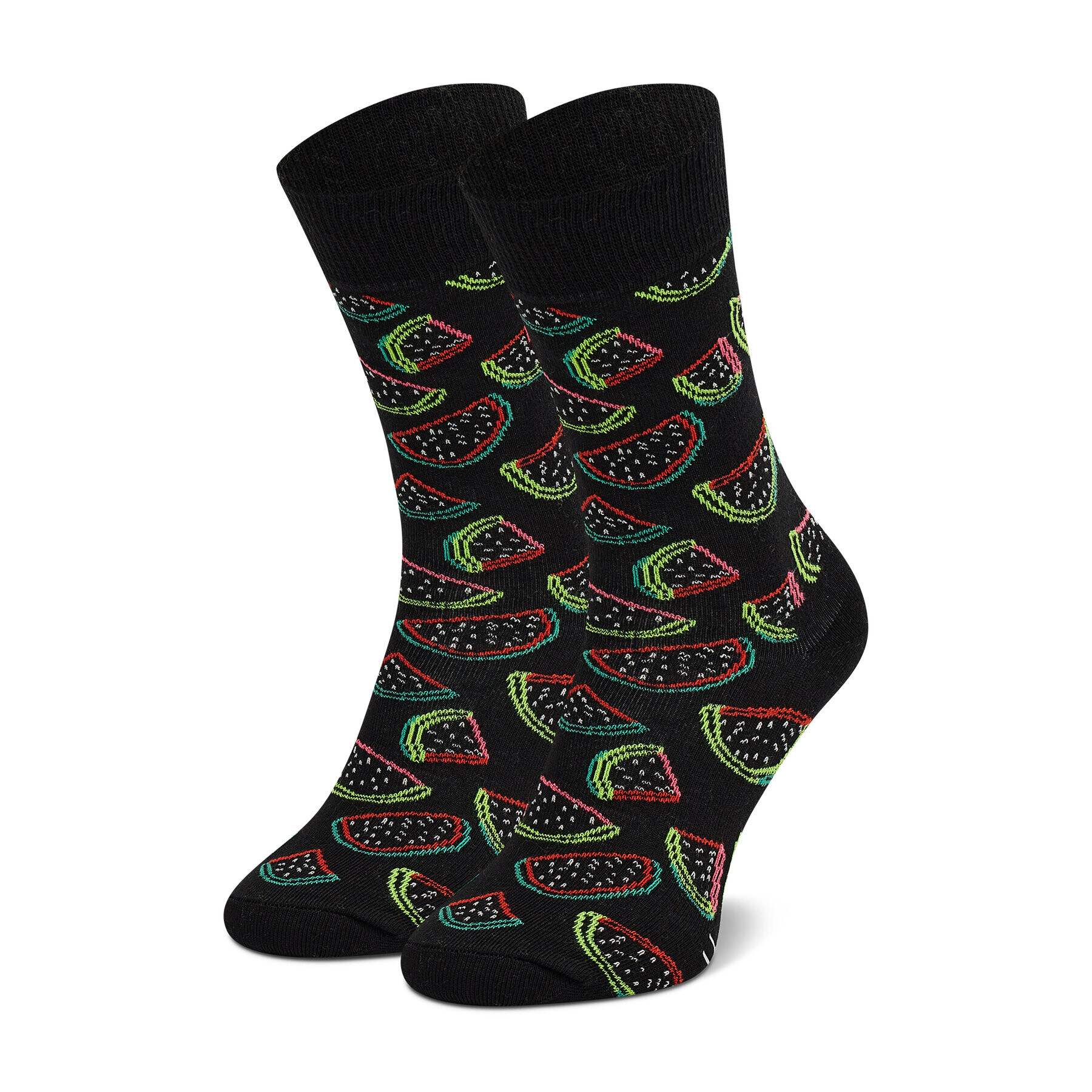 Happy Socks Șosete Înalte Unisex WAT13-9300 Negru - Pled.ro