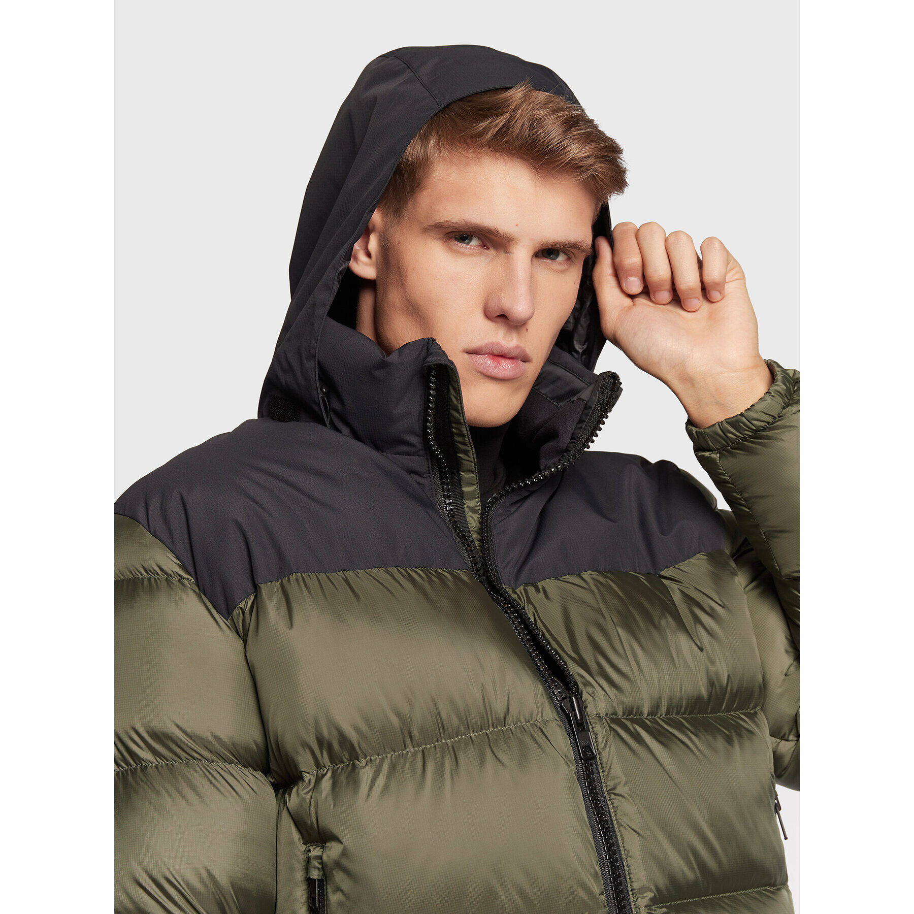 Head Geacă din puf Rebels Star Phase 821582 Verde Regular Fit - Pled.ro