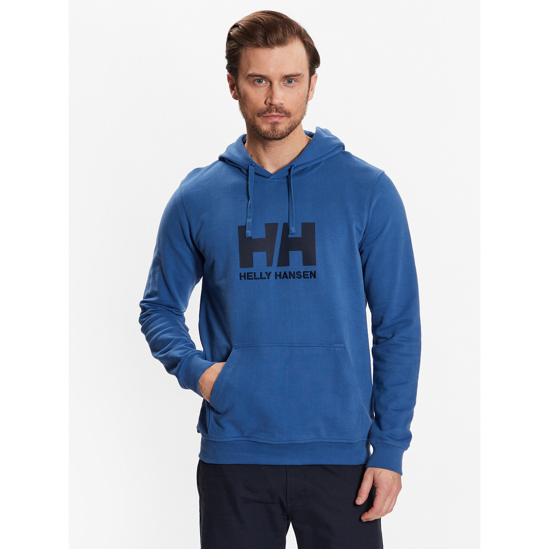 Helly Hansen Bluză Logo 33977 Albastru Regular Fit - Pled.ro