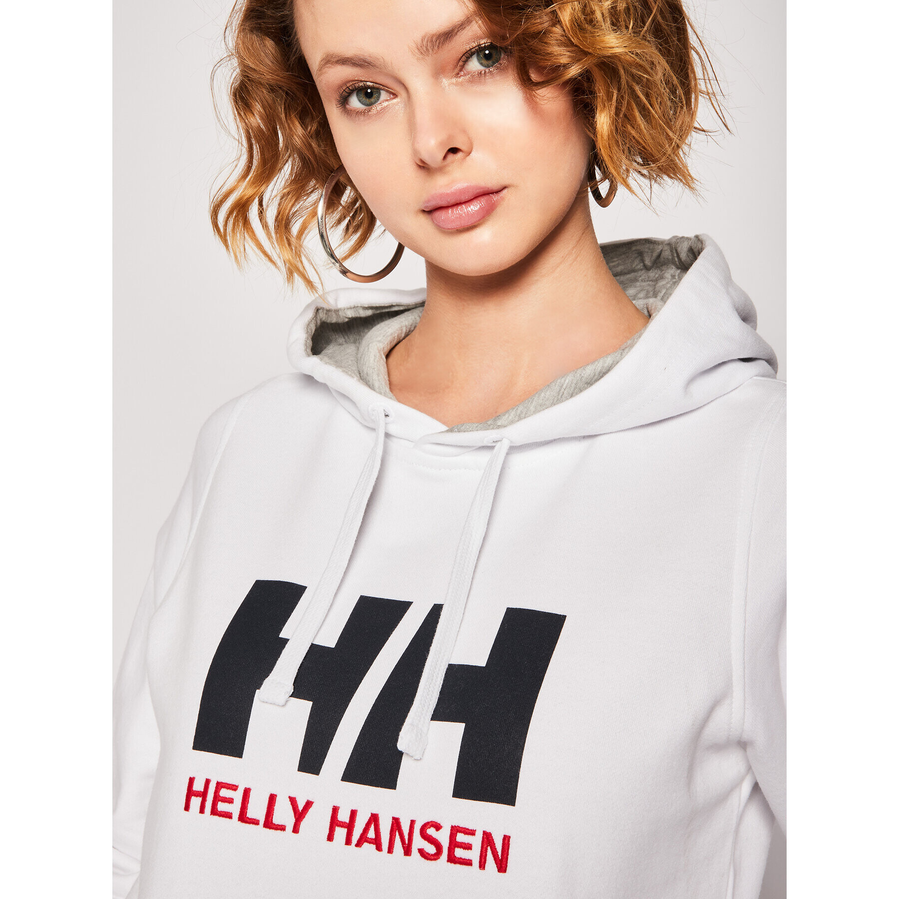 Helly Hansen Bluză Logo 33978 Alb Regular Fit - Pled.ro