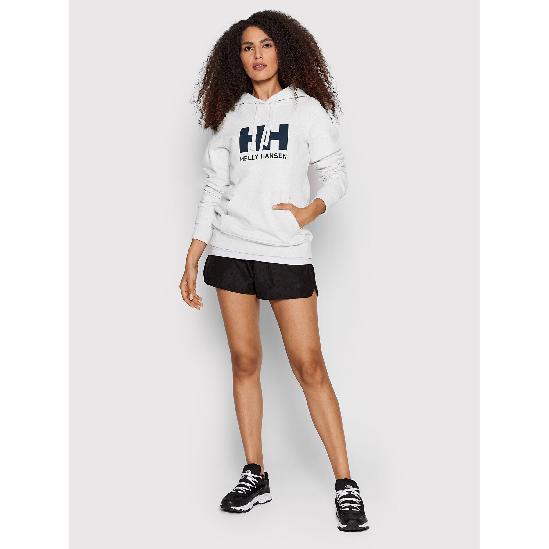 Helly Hansen Bluză Logo 33978 Gri Regular Fit - Pled.ro