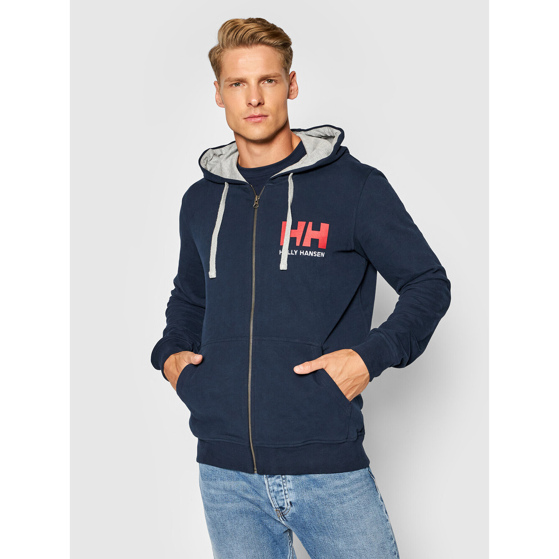 Helly Hansen Bluză Logo 34163 Bleumarin Regular Fit - Pled.ro