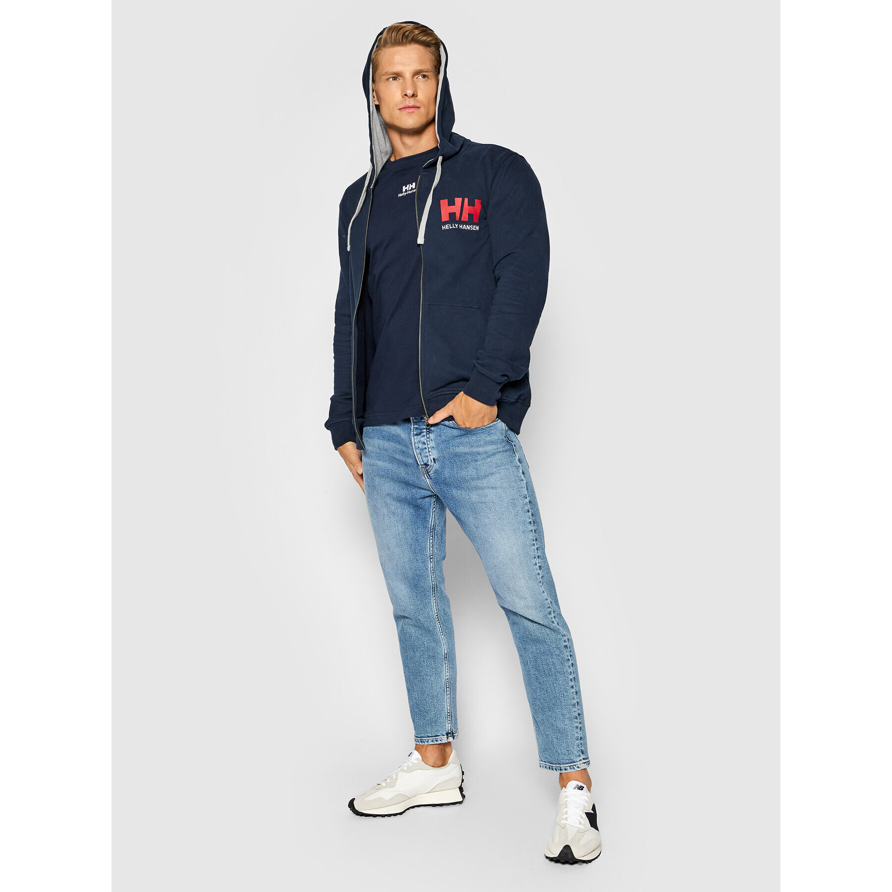 Helly Hansen Bluză Logo 34163 Bleumarin Regular Fit - Pled.ro