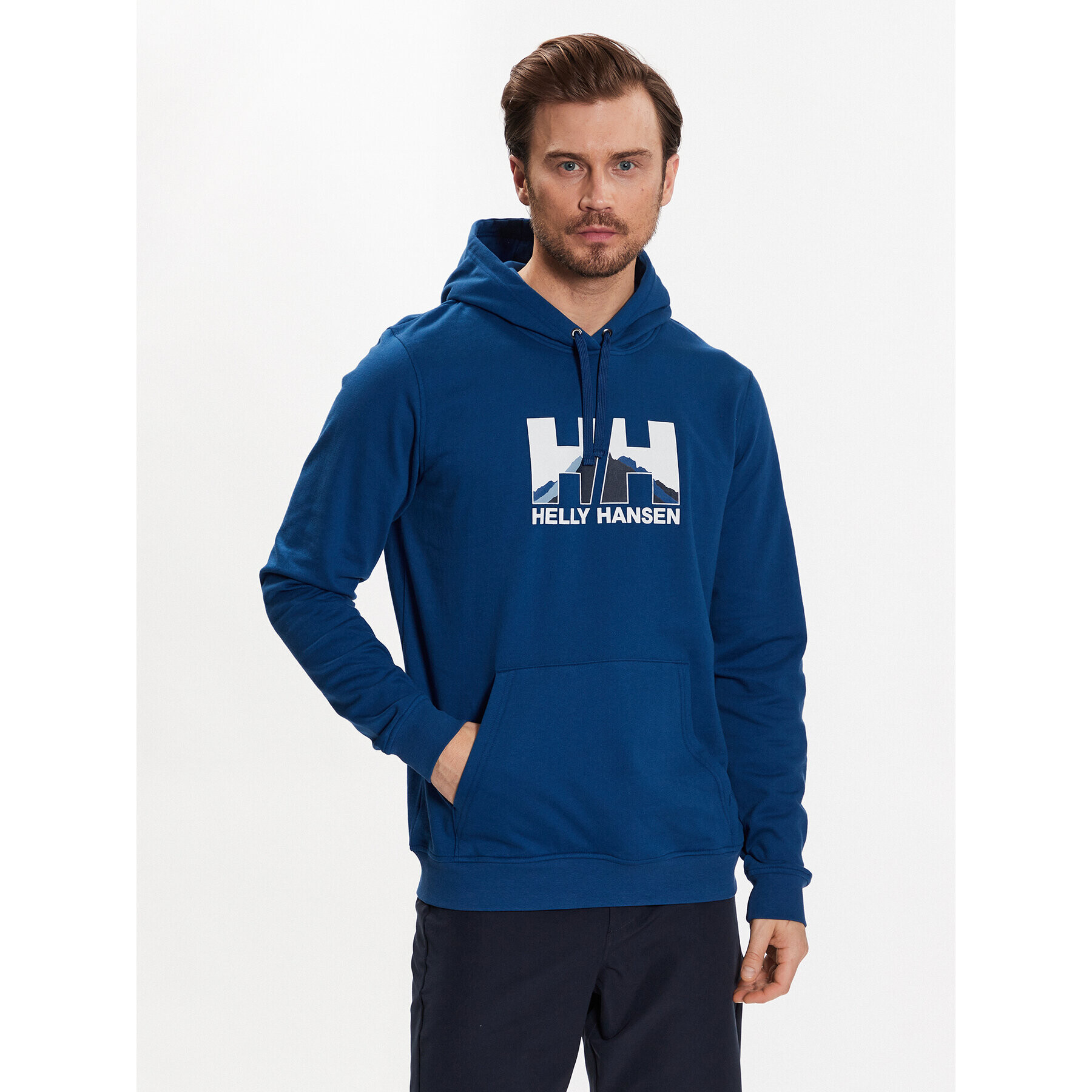 Helly Hansen Bluză Nord Graphic 62975 Albastru Regular Fit - Pled.ro