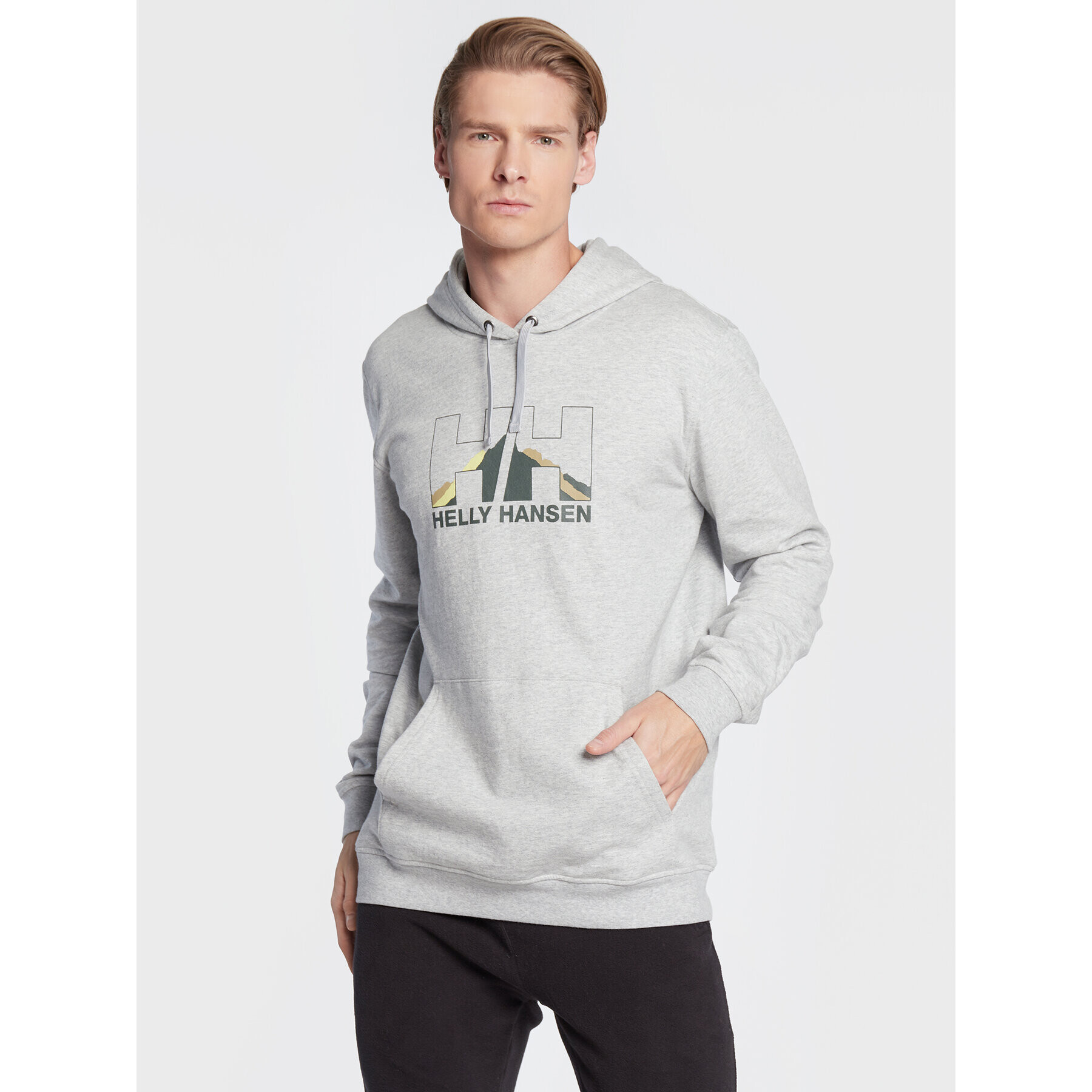 Helly Hansen Bluză Nord Graphic 62975 Gri Regular Fit - Pled.ro