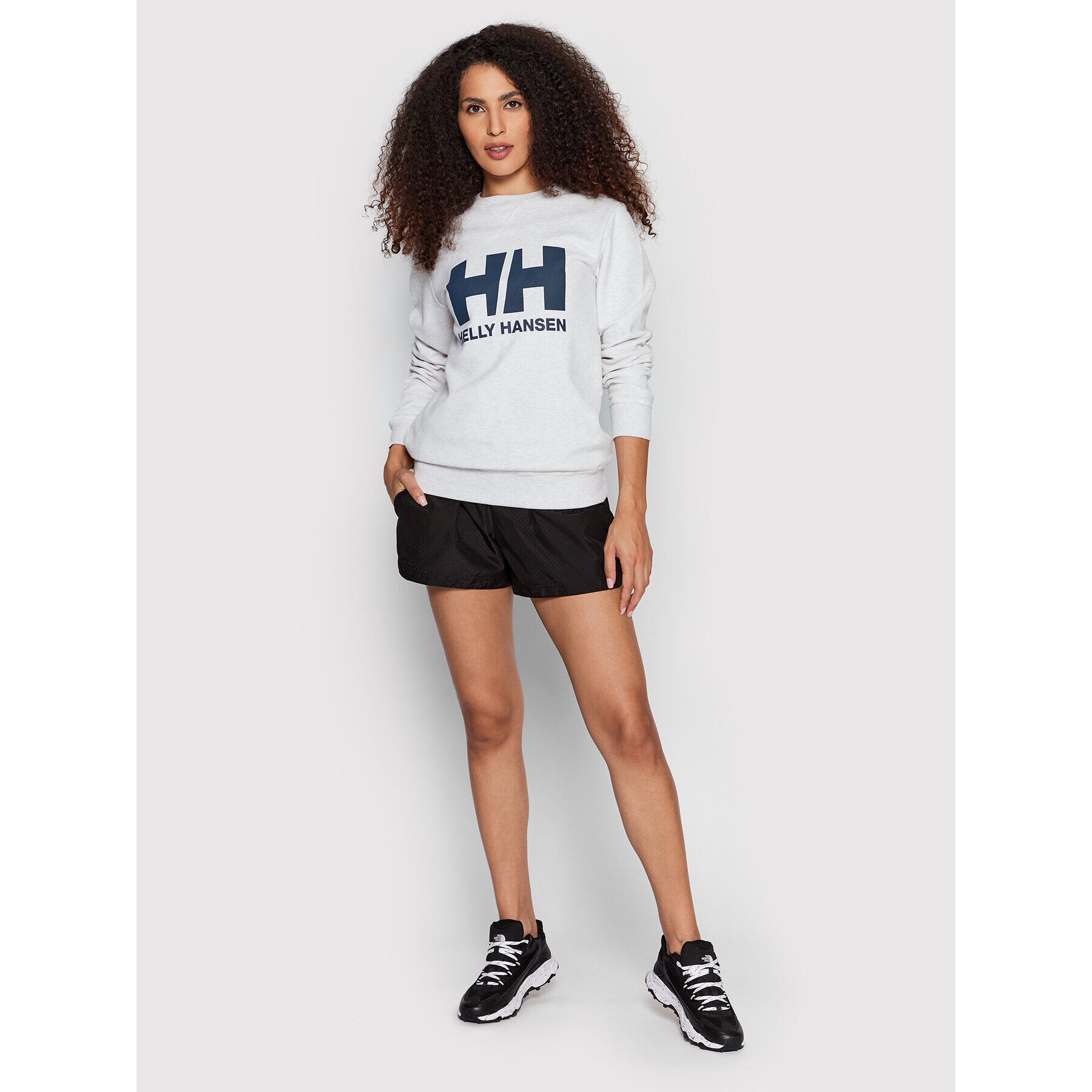 Helly Hansen Bluză Pull Crew Hh Logo 34003 Gri Regular Fit - Pled.ro