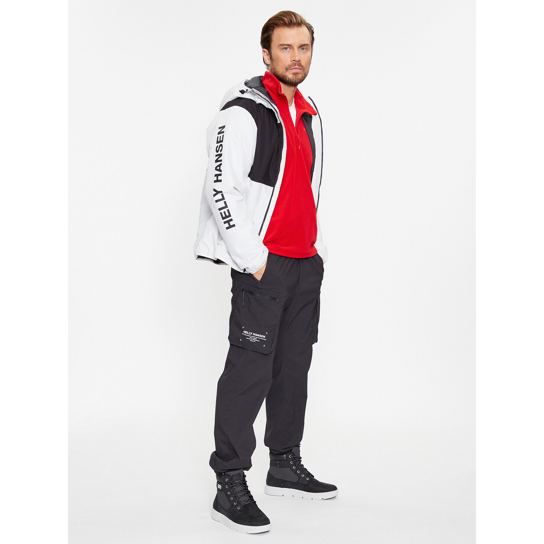 Helly Hansen Geacă de ploaie Ervik Ins 53983 Gri Regular Fit - Pled.ro