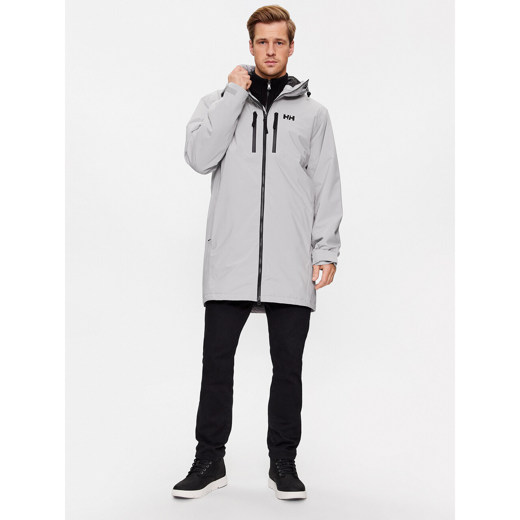 Helly Hansen Geacă de ploaie Rain Parka 54002 Gri Regular Fit - Pled.ro