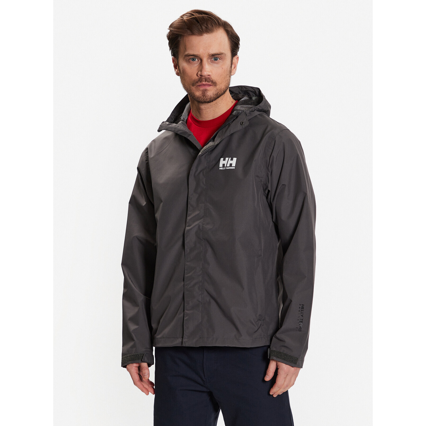 Helly Hansen Geacă de ploaie Seven 62047 Gri Regular Fit - Pled.ro