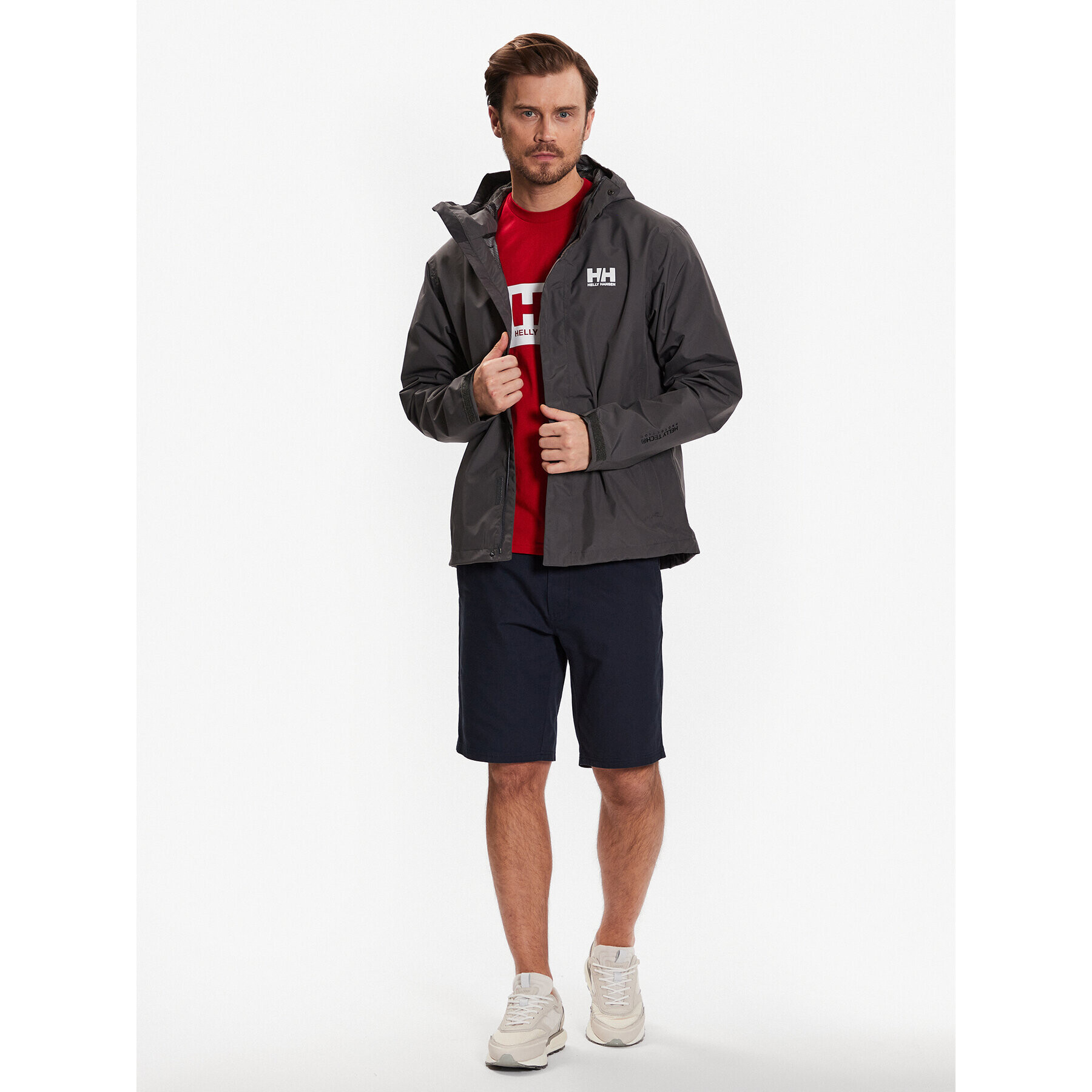 Helly Hansen Geacă de ploaie Seven 62047 Gri Regular Fit - Pled.ro