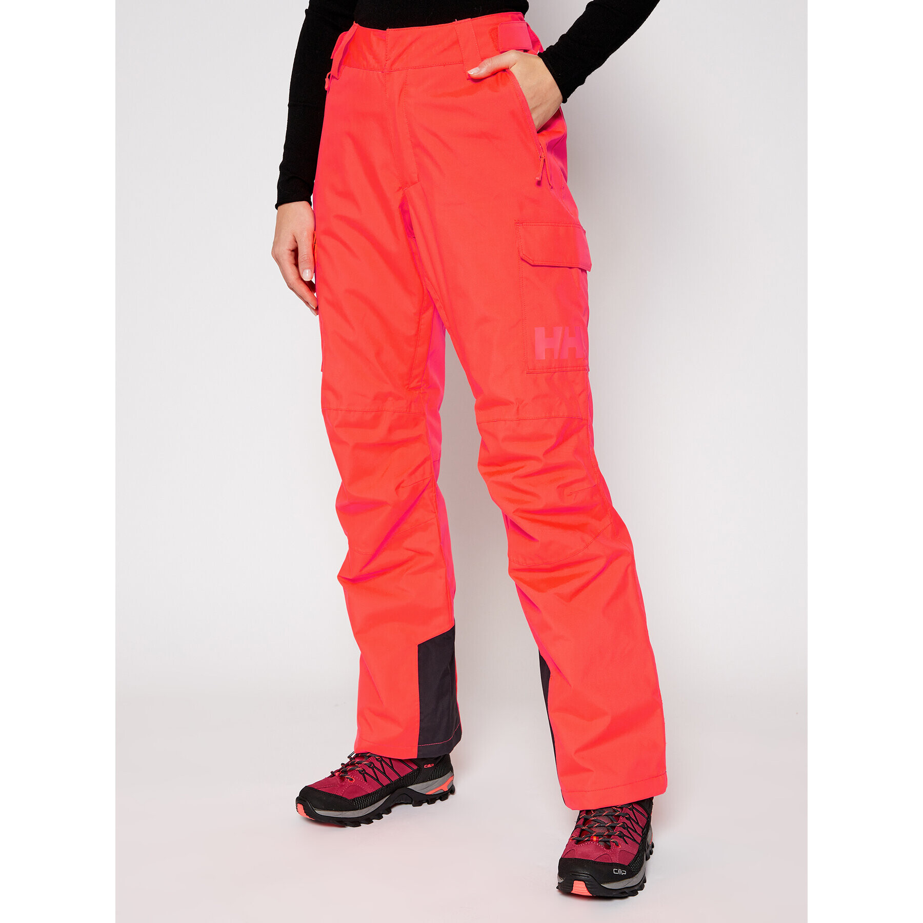 Helly Hansen Pantaloni de schi Switch Cargo Insulated 65754 Portocaliu Relaxed Fit - Pled.ro