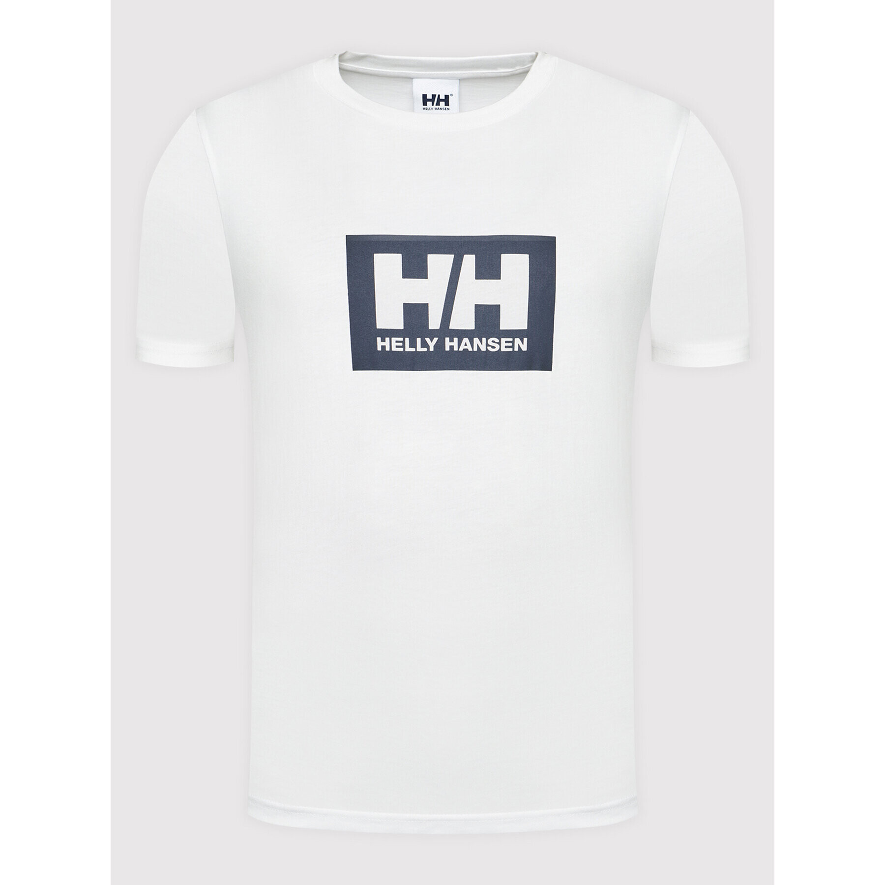 Helly Hansen Tricou Box 53285 Alb Regular Fit - Pled.ro