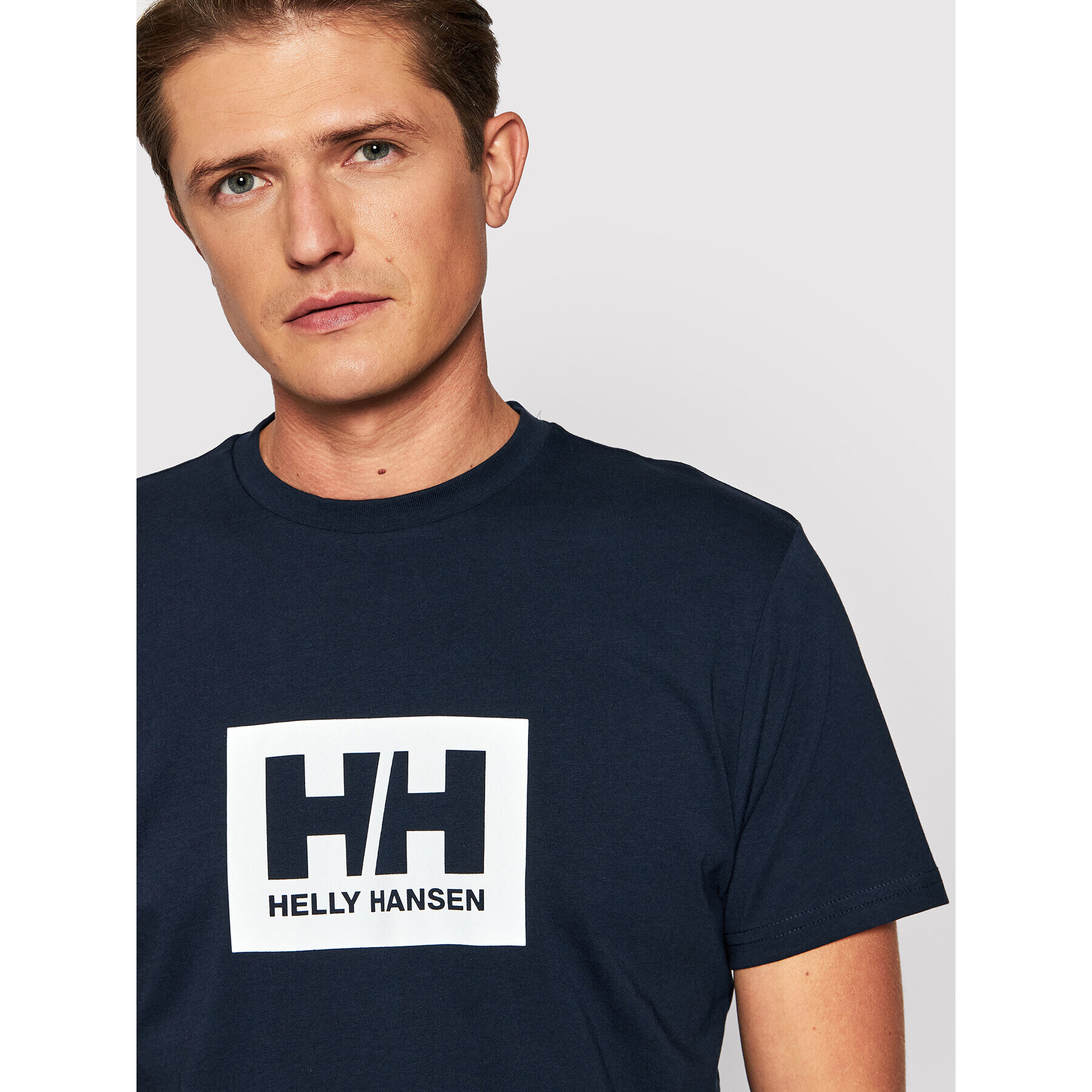 Helly Hansen Tricou Box 53285 Bleumarin Regular Fit - Pled.ro