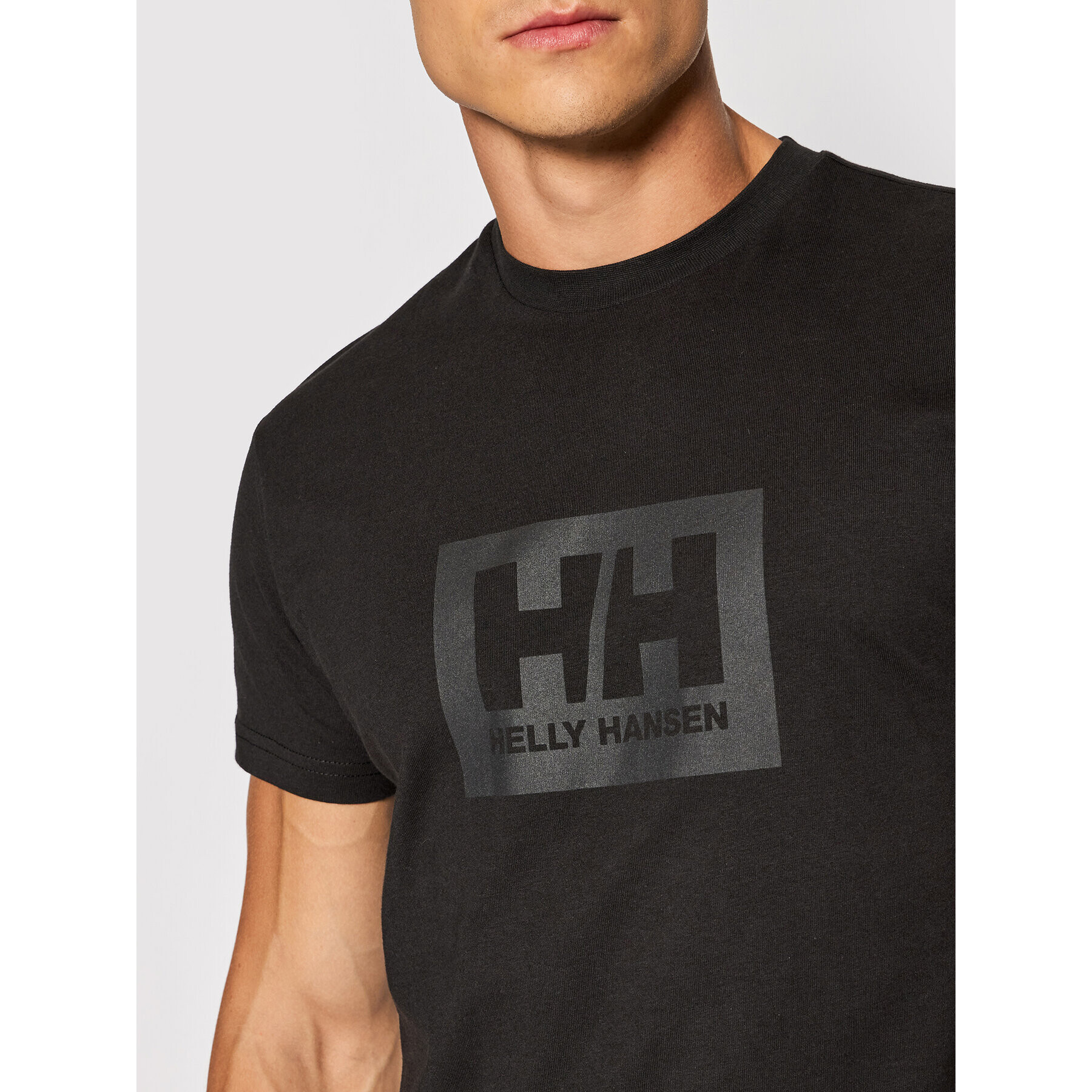 Helly Hansen Tricou Box 53285 Negru Regular Fit - Pled.ro