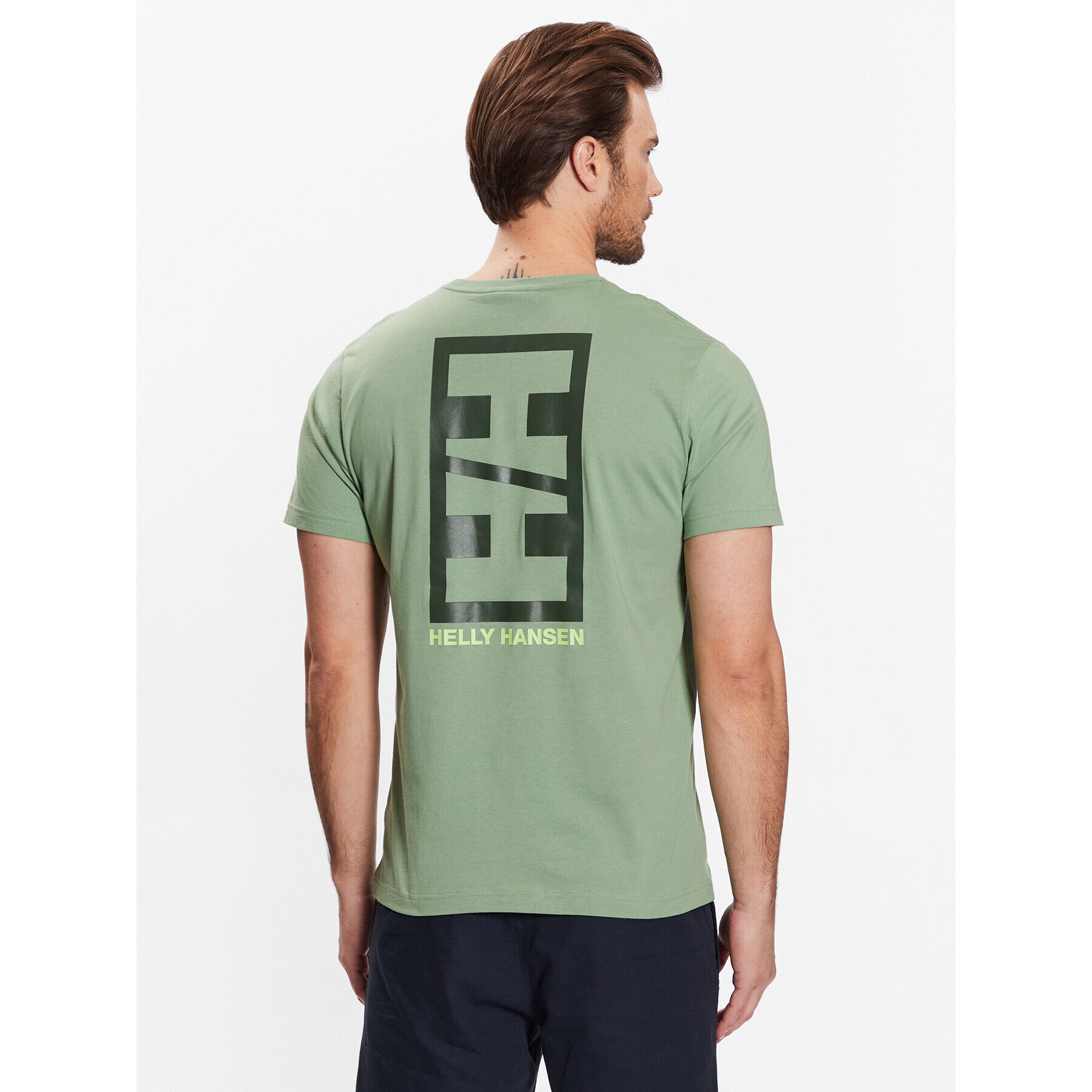 Helly Hansen Tricou Core Graphic 53936 Verde Regular Fit - Pled.ro