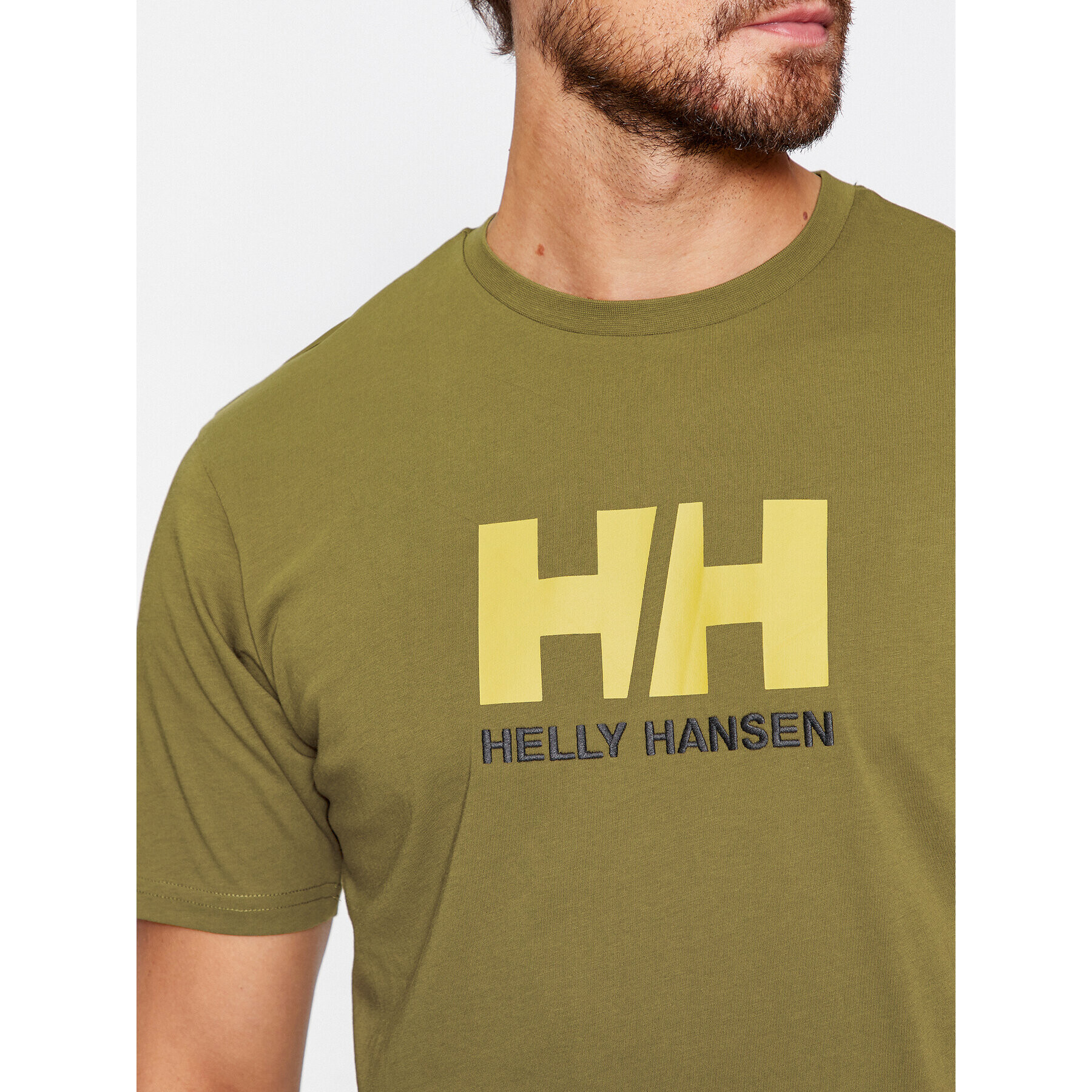 Helly Hansen Tricou Logo 33979 Verde Regular Fit - Pled.ro