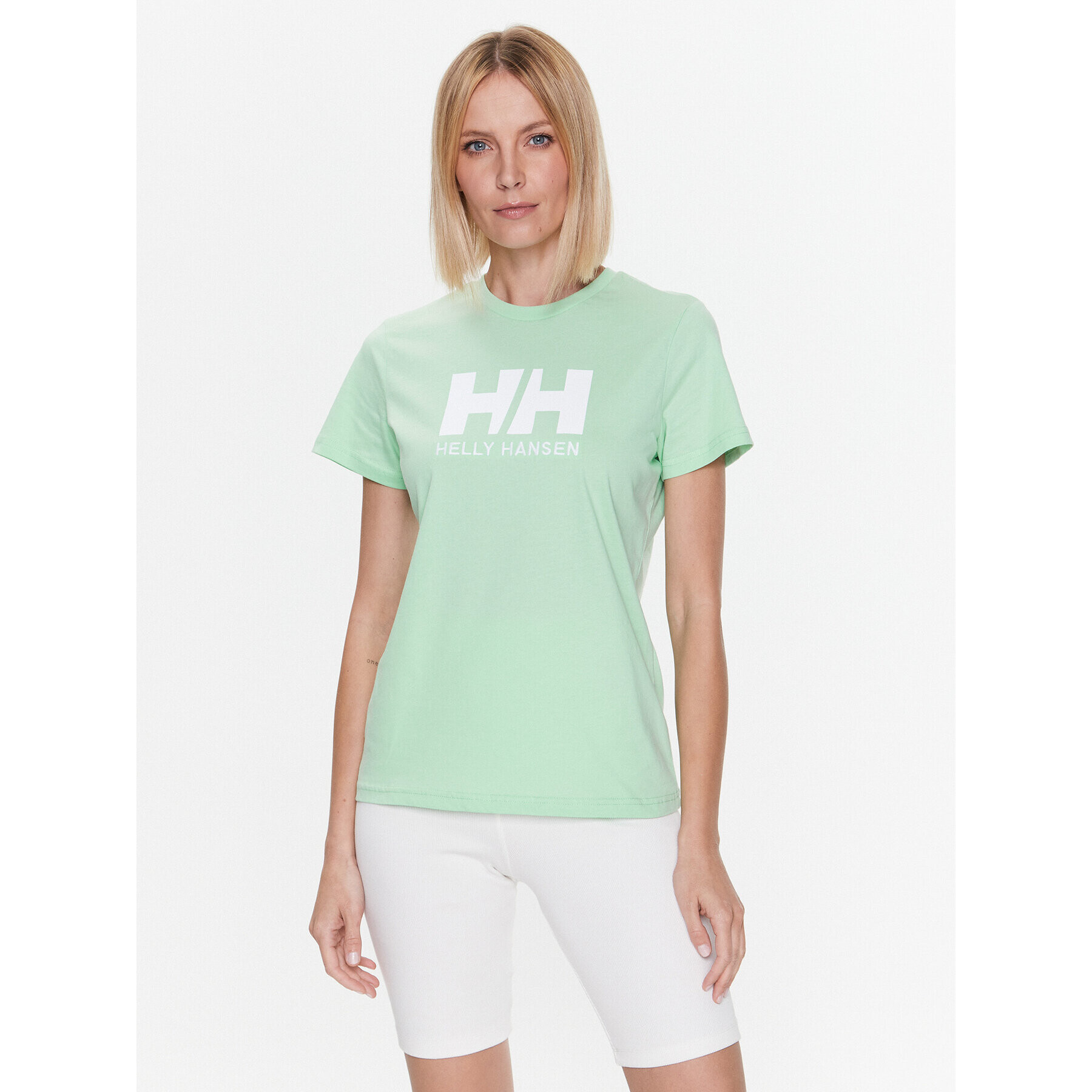 Helly Hansen Tricou Logo 34112 Verde Regular Fit - Pled.ro