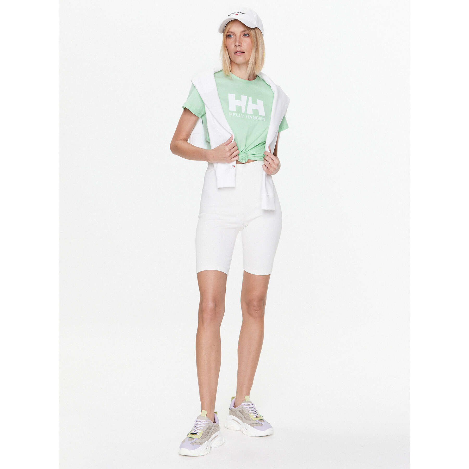 Helly Hansen Tricou Logo 34112 Verde Regular Fit - Pled.ro