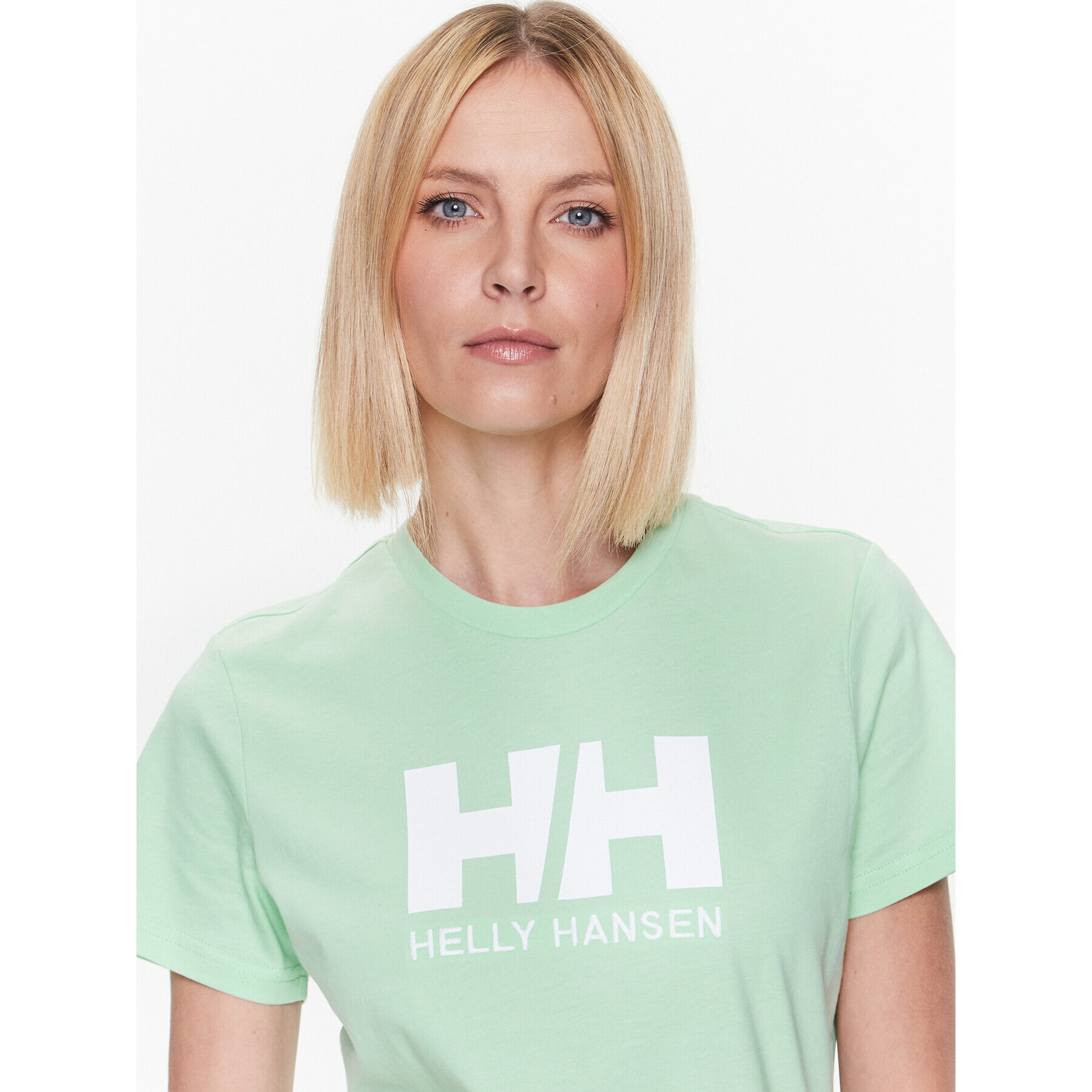 Helly Hansen Tricou Logo 34112 Verde Regular Fit - Pled.ro