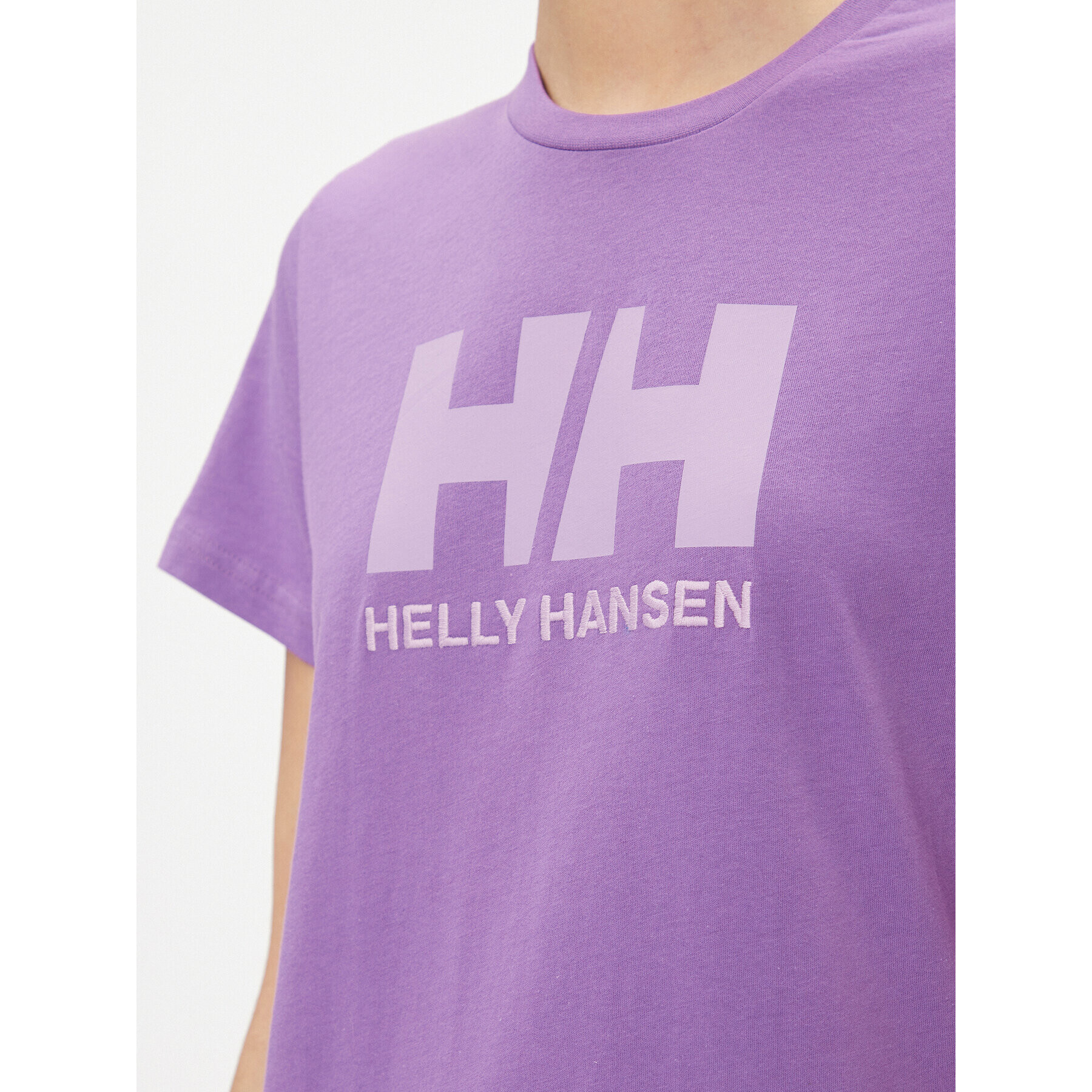 Helly Hansen Tricou Logo 34112 Violet Regular Fit - Pled.ro