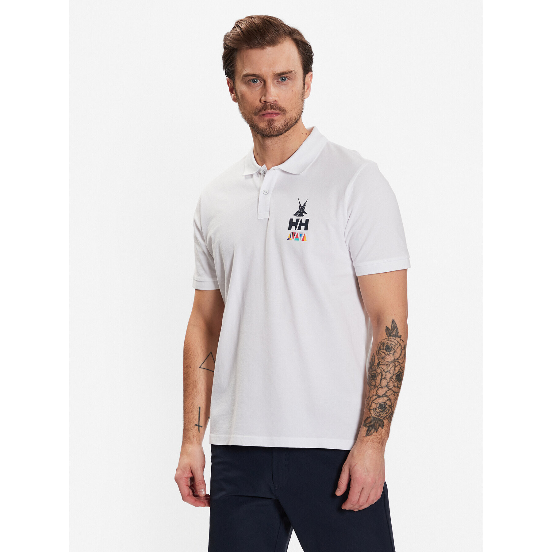 Helly Hansen Tricou polo Koster 34299 Alb Regular Fit - Pled.ro