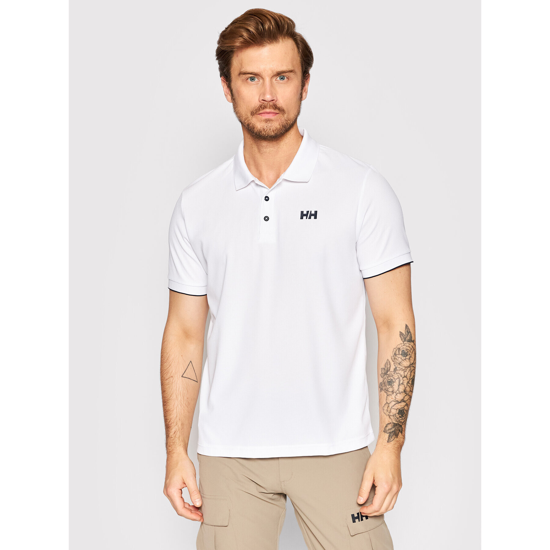 Helly Hansen Tricou polo Ocean 34207 Alb Regular Fit - Pled.ro