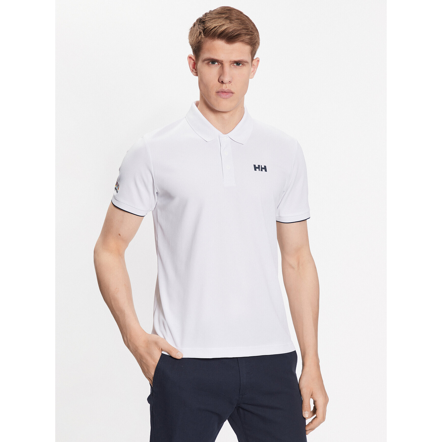 Helly Hansen Tricou polo Ocean 34207 Alb Regular Fit - Pled.ro