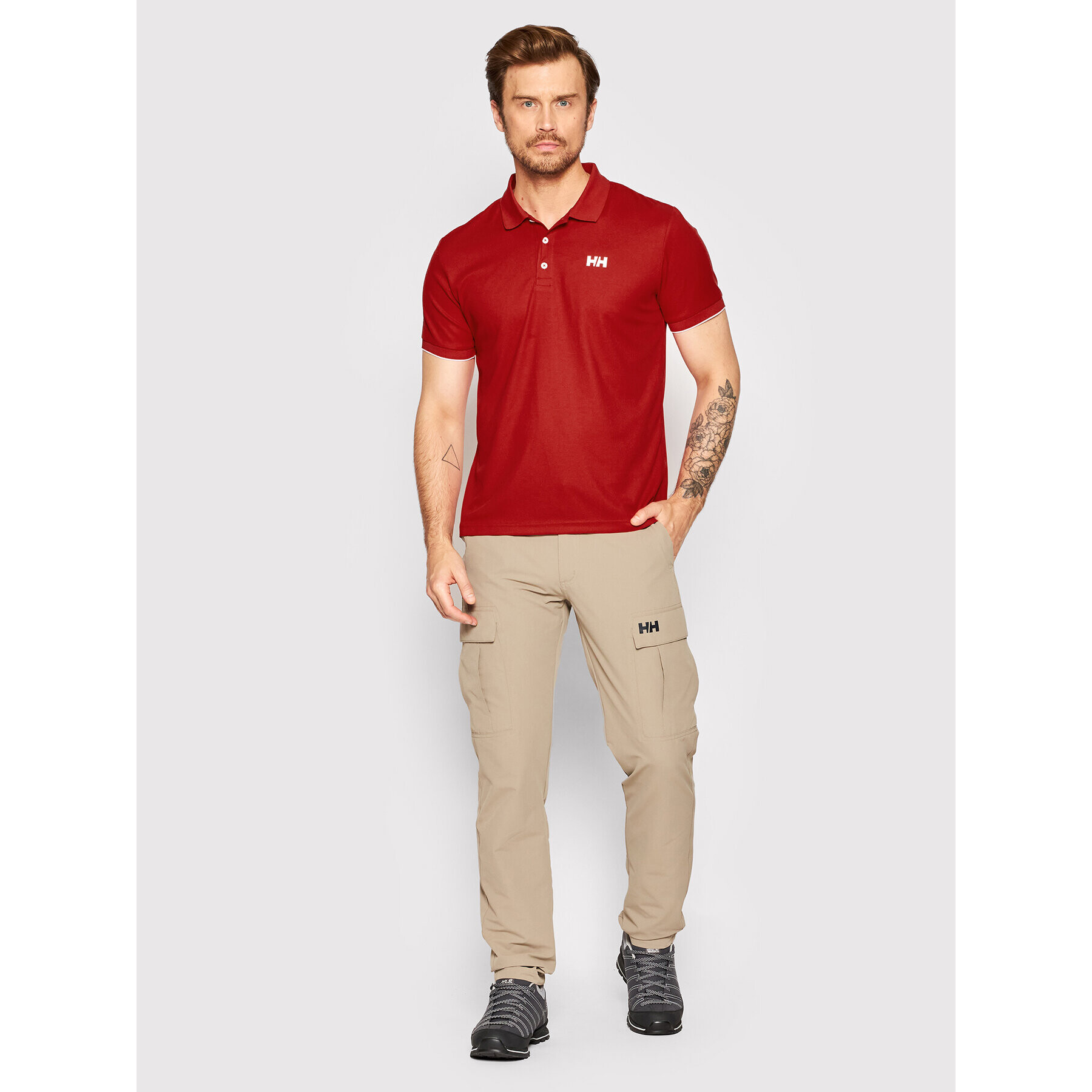 Helly Hansen Tricou polo Ocean 34207 Roșu Regular Fit - Pled.ro