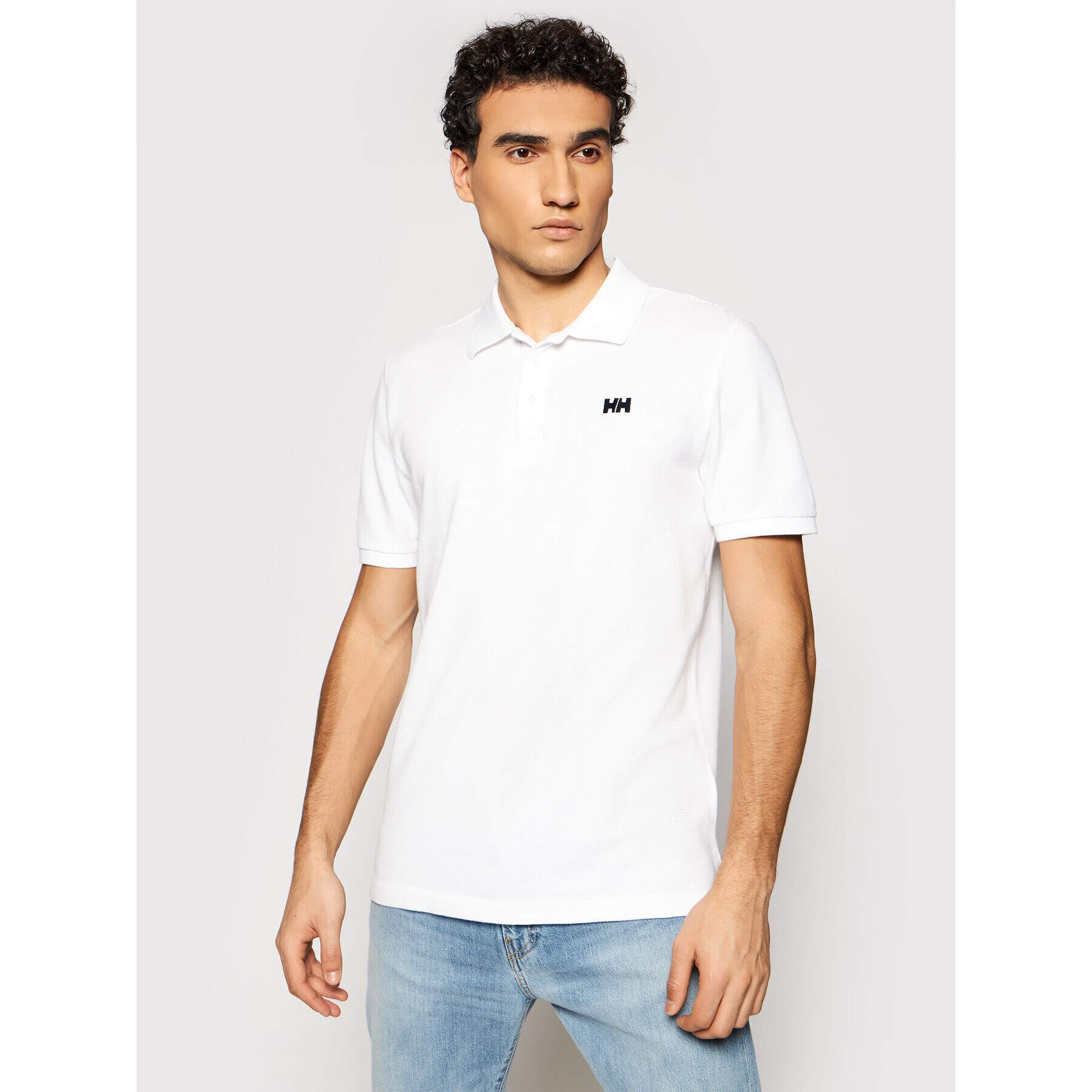 Helly Hansen Tricou polo Transat 33980 Alb Regular Fit - Pled.ro