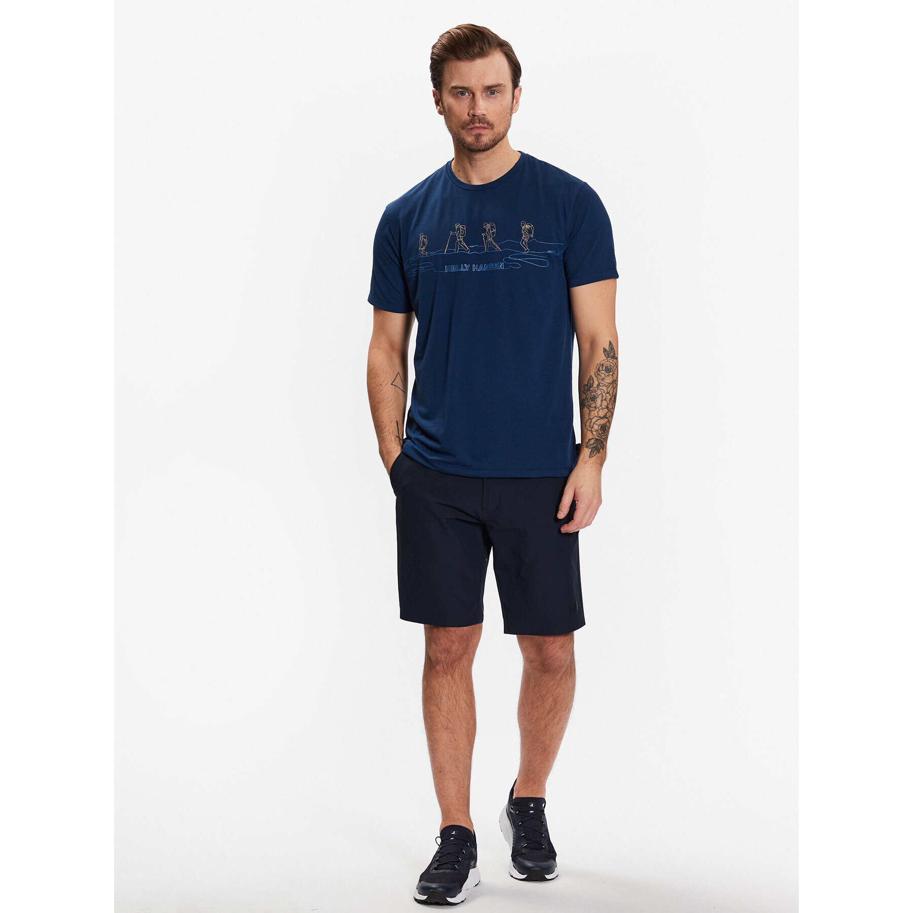 Helly Hansen Tricou Skog 63082 Bleumarin Regular Fit - Pled.ro