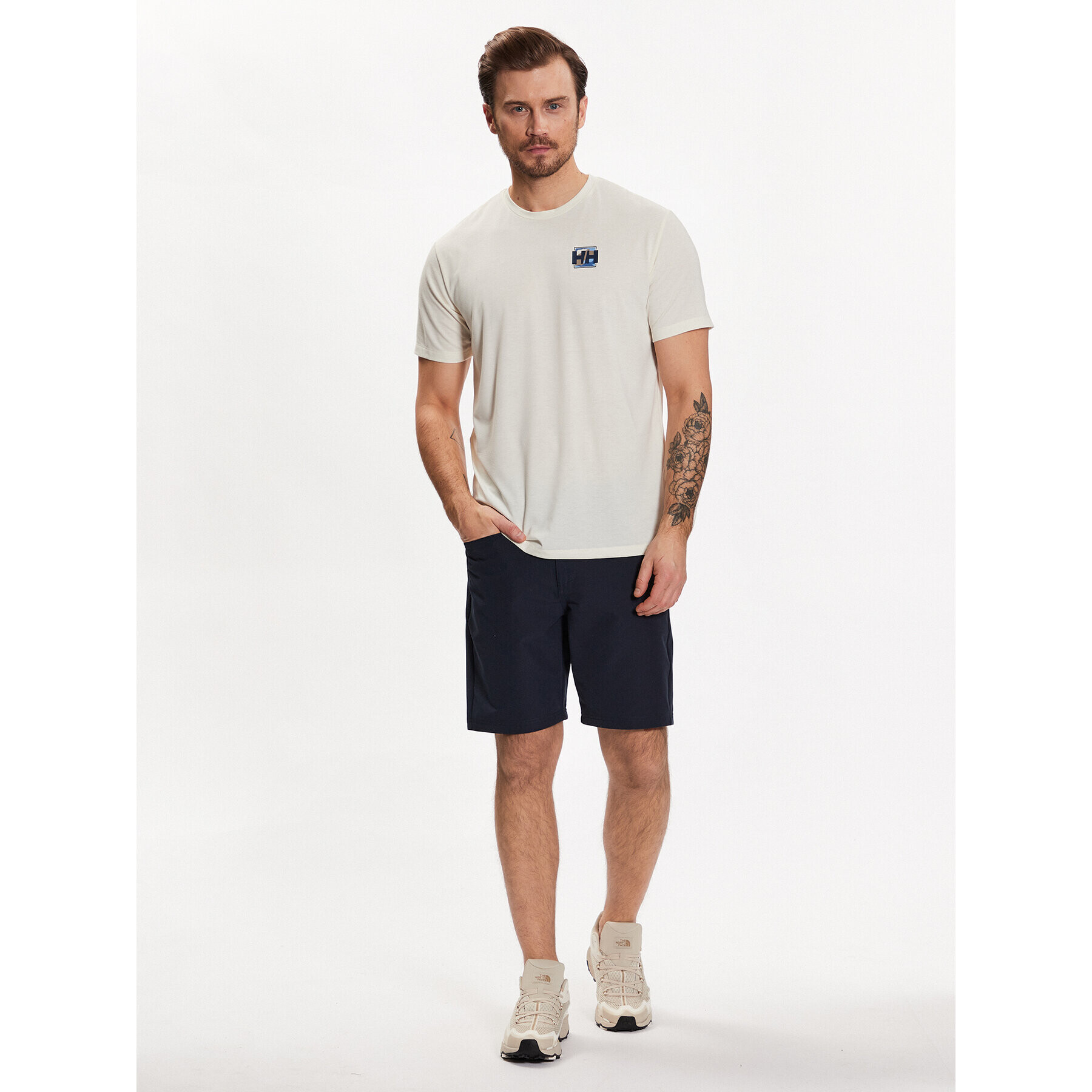 Helly Hansen Tricou Skog 63082 Écru Regular Fit - Pled.ro